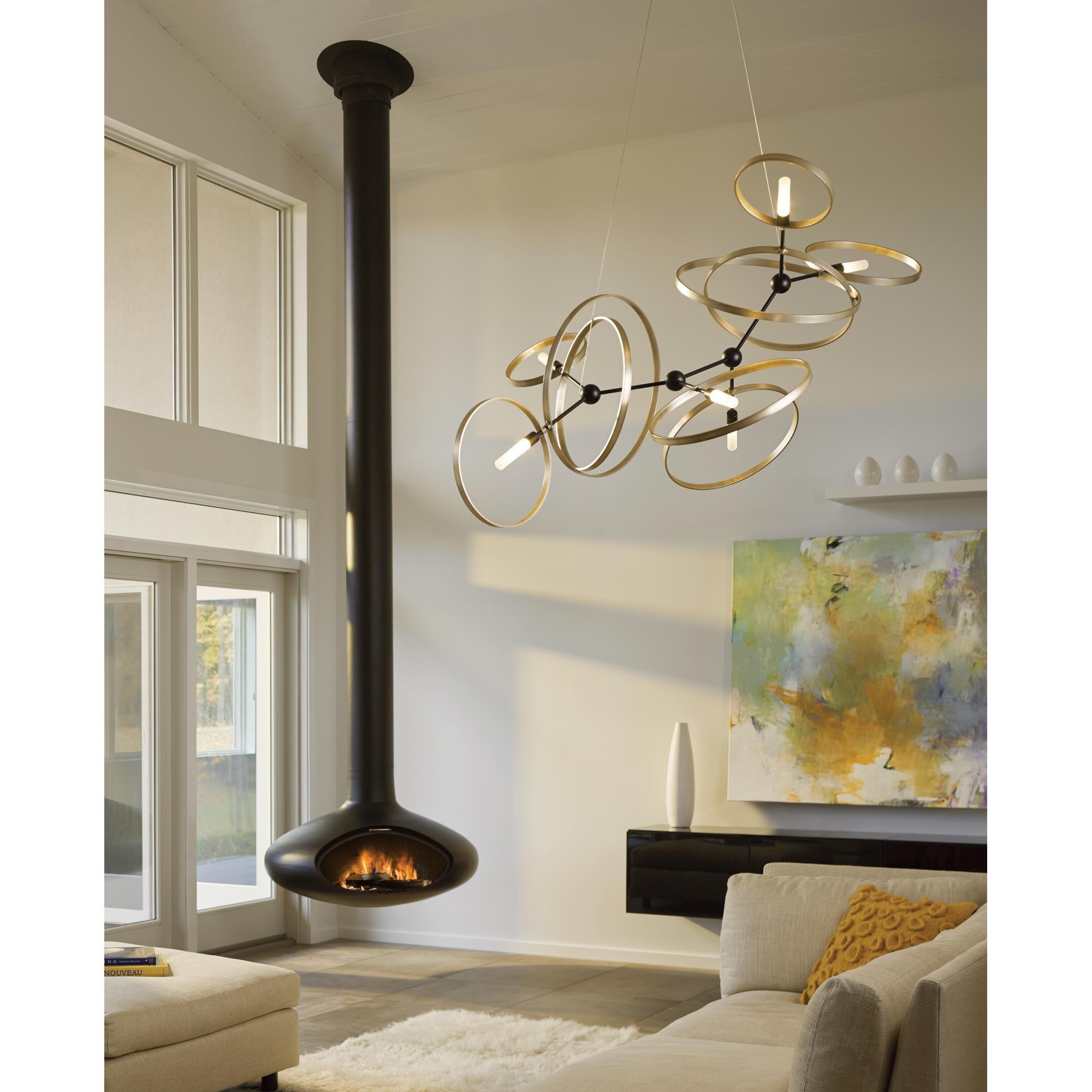 Shown in Black finish and Soft Gold accent