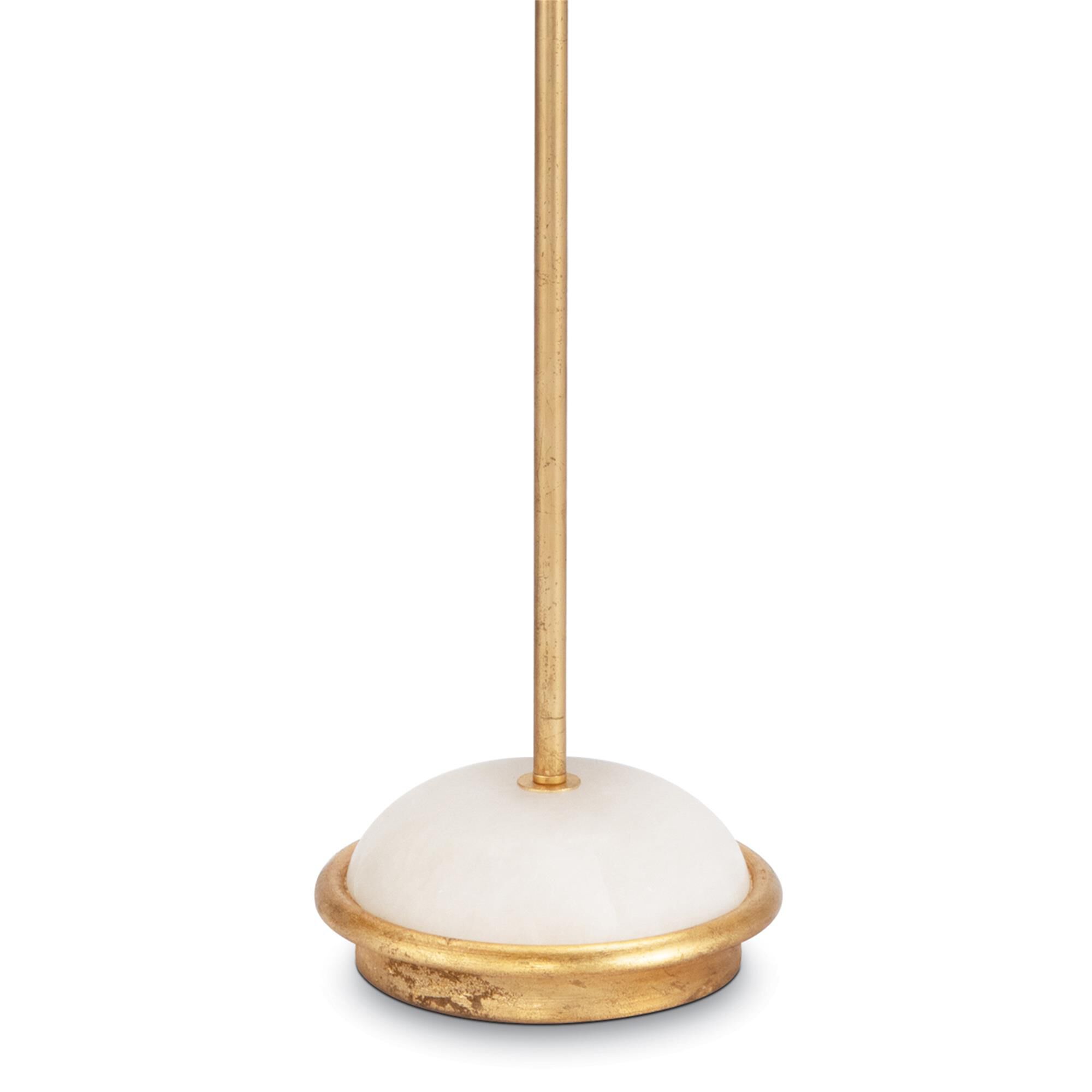 Shown in Gold Leaf finish and Linen shade