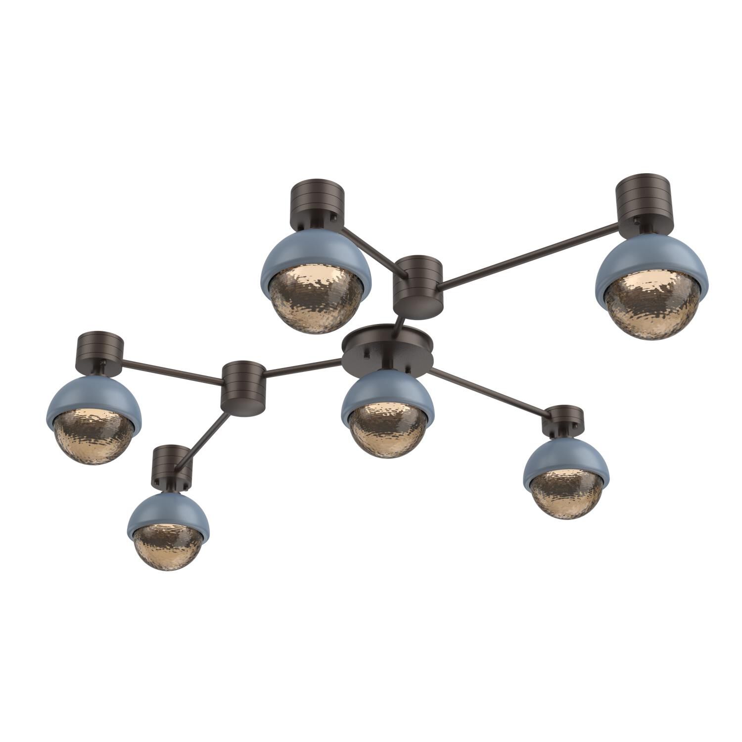Levi Wilson Cabochon 41 Inch Flush Mount by Hammerton Studio