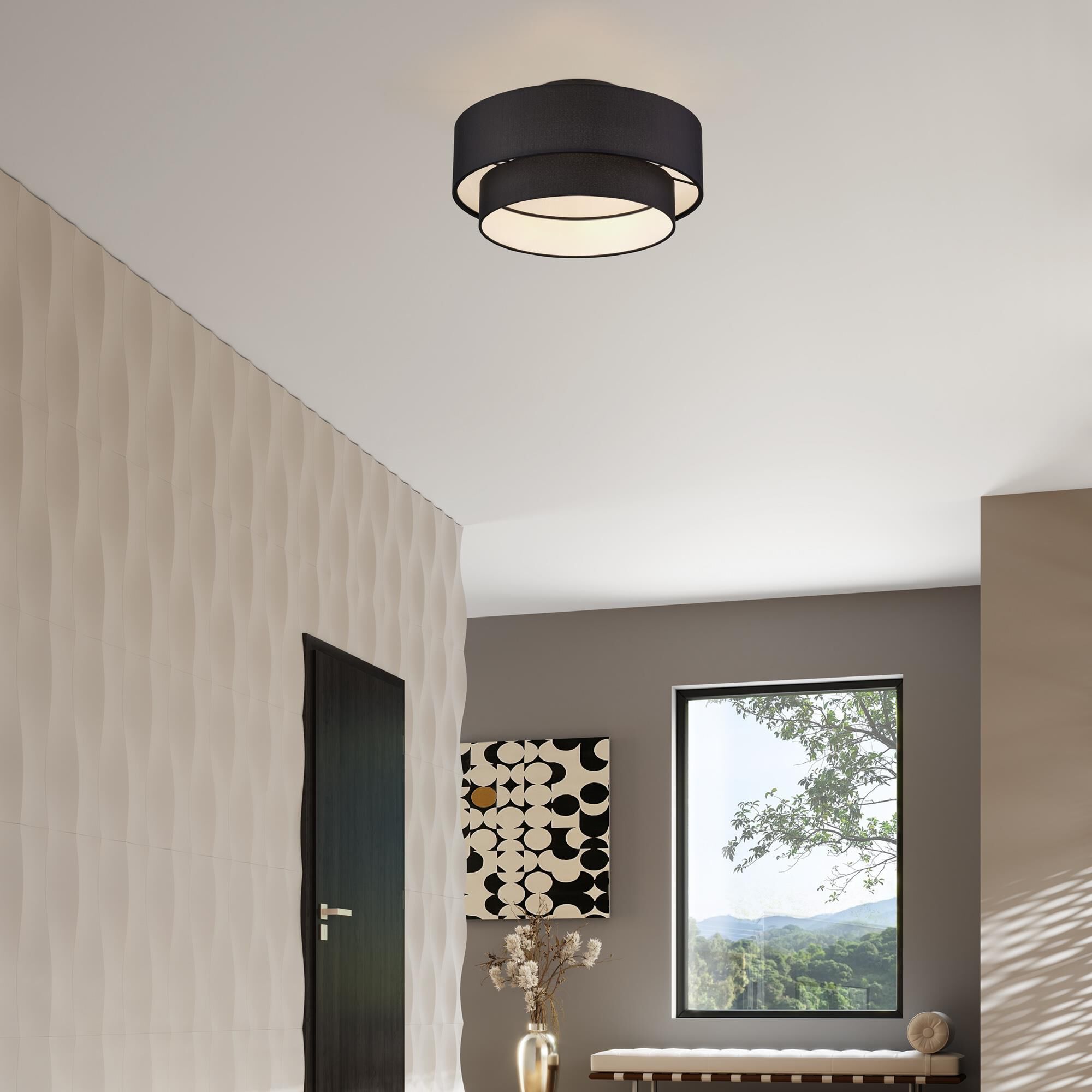 Bainbridge 18 Inch Semi Flush Mount by Livex Lighting