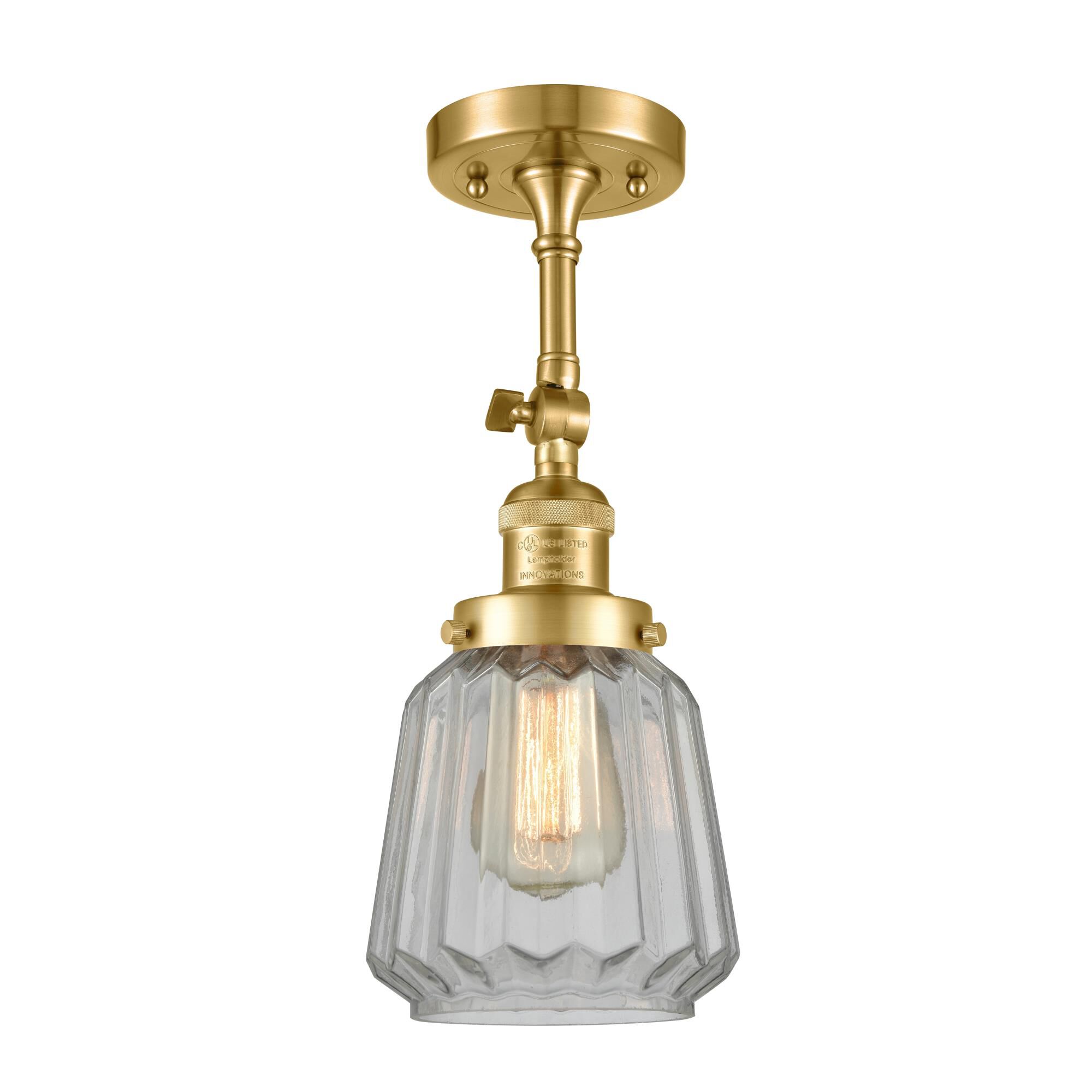 Bruno Marashlian Chatham 6 Inch 1 Light Semi Flush Mount by Innovations Lighting