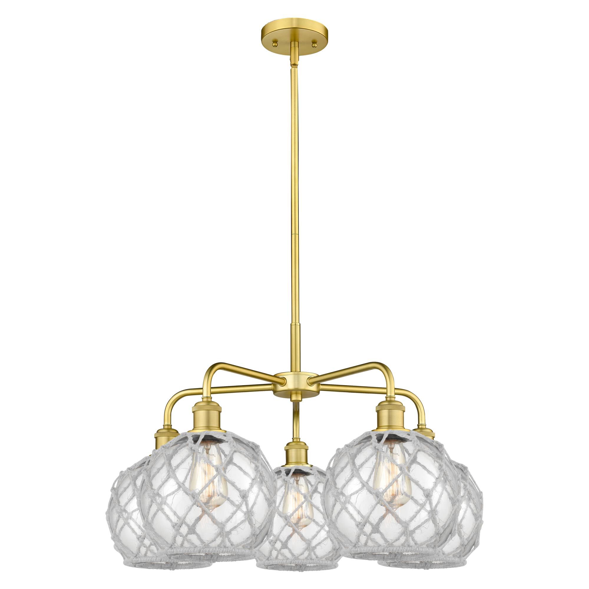 Bruno Marashlian Farmhouse Rope 27 Inch Chandelier by Innovations Lighting