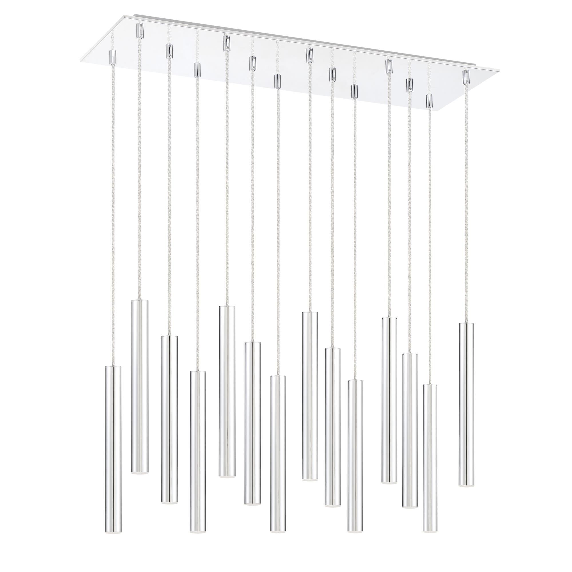 Forest 32 Inch 14 Light LED Linear Suspension Light by Z-Lite