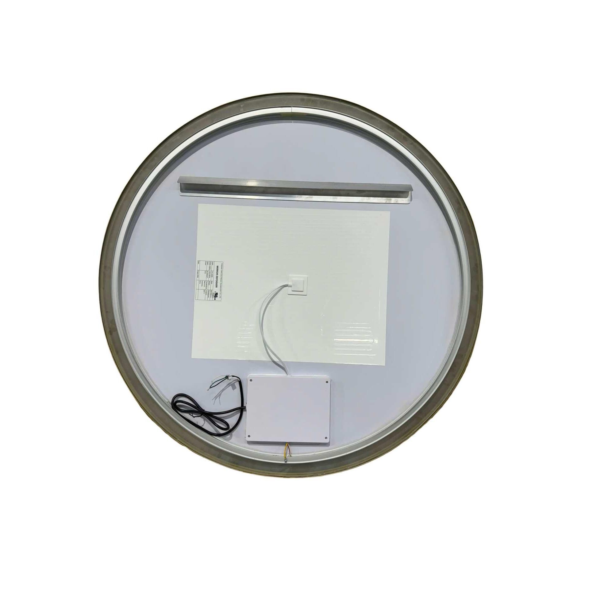 Harmoni 39 Inch Round LED Lighted Mirror by Elegant Decor