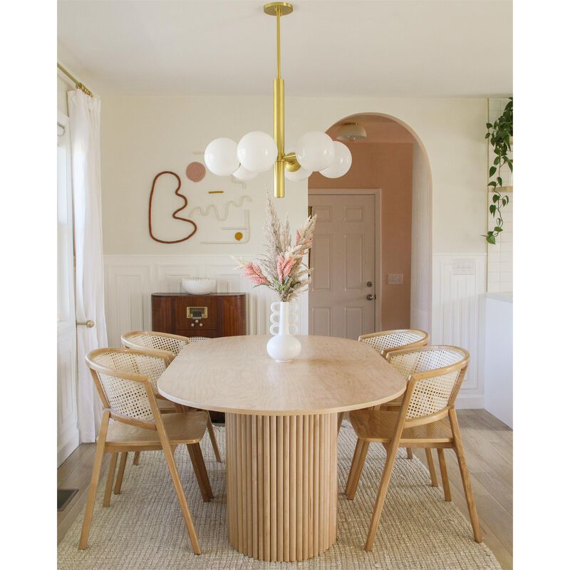 Stella 36 Inch 6 Light Chandelier by Mitzi