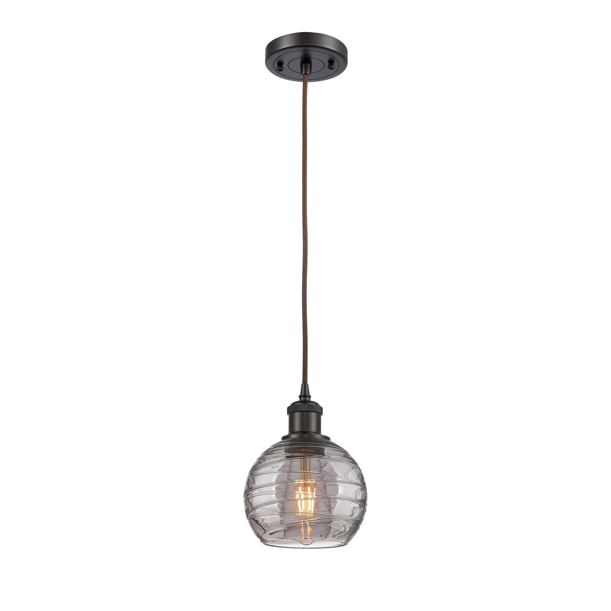 Bruno Marashlian Athens Deco Swirl 6 Inch Mini Pendant by Innovations Lighting