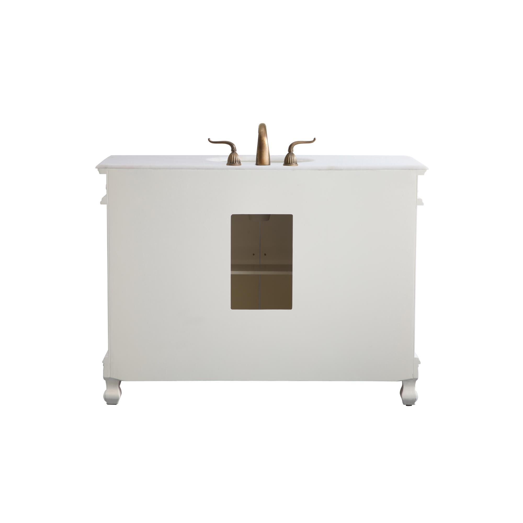 Shown in Antique White finish