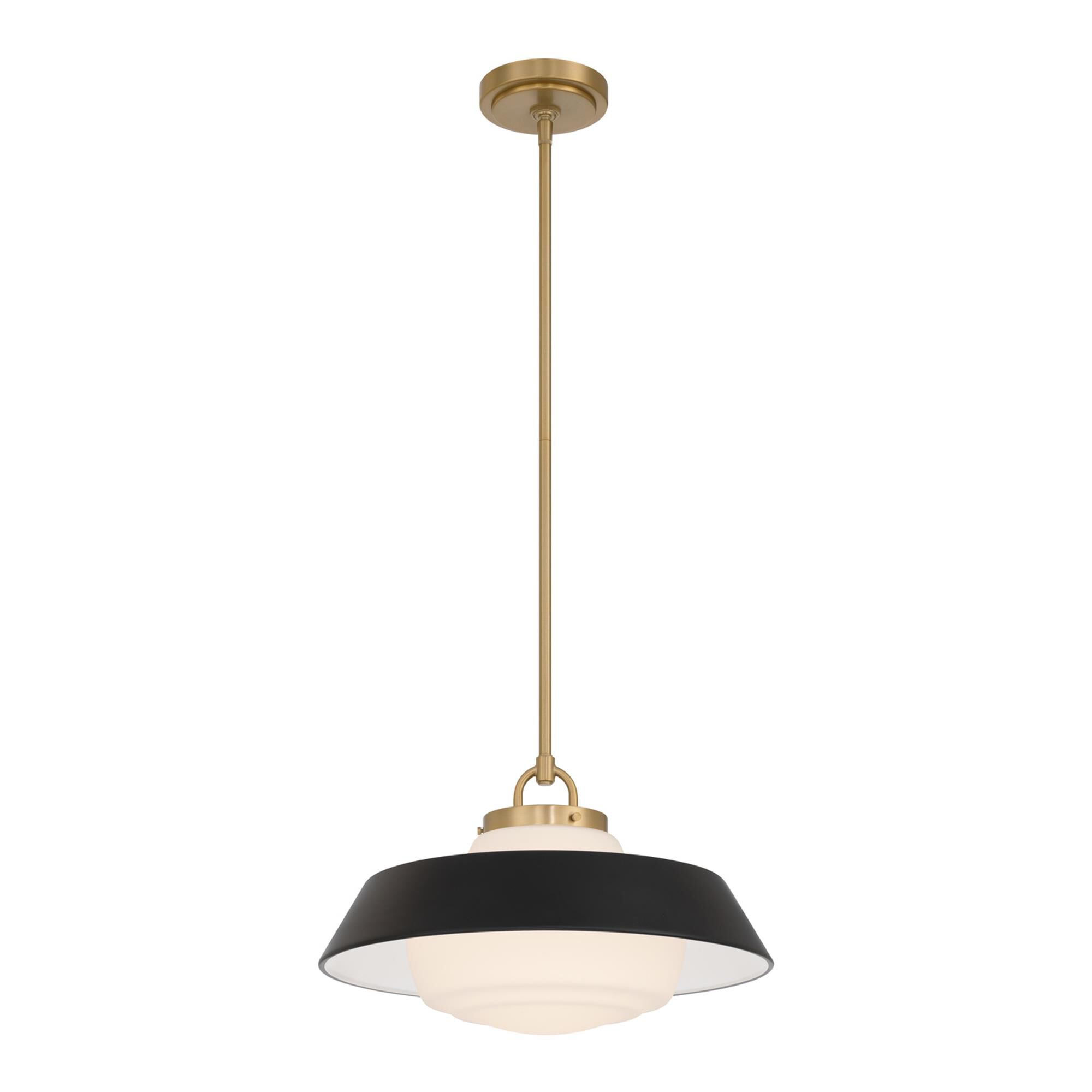 Shown in Vibrant Gold finish and Steel glass and Steel shade