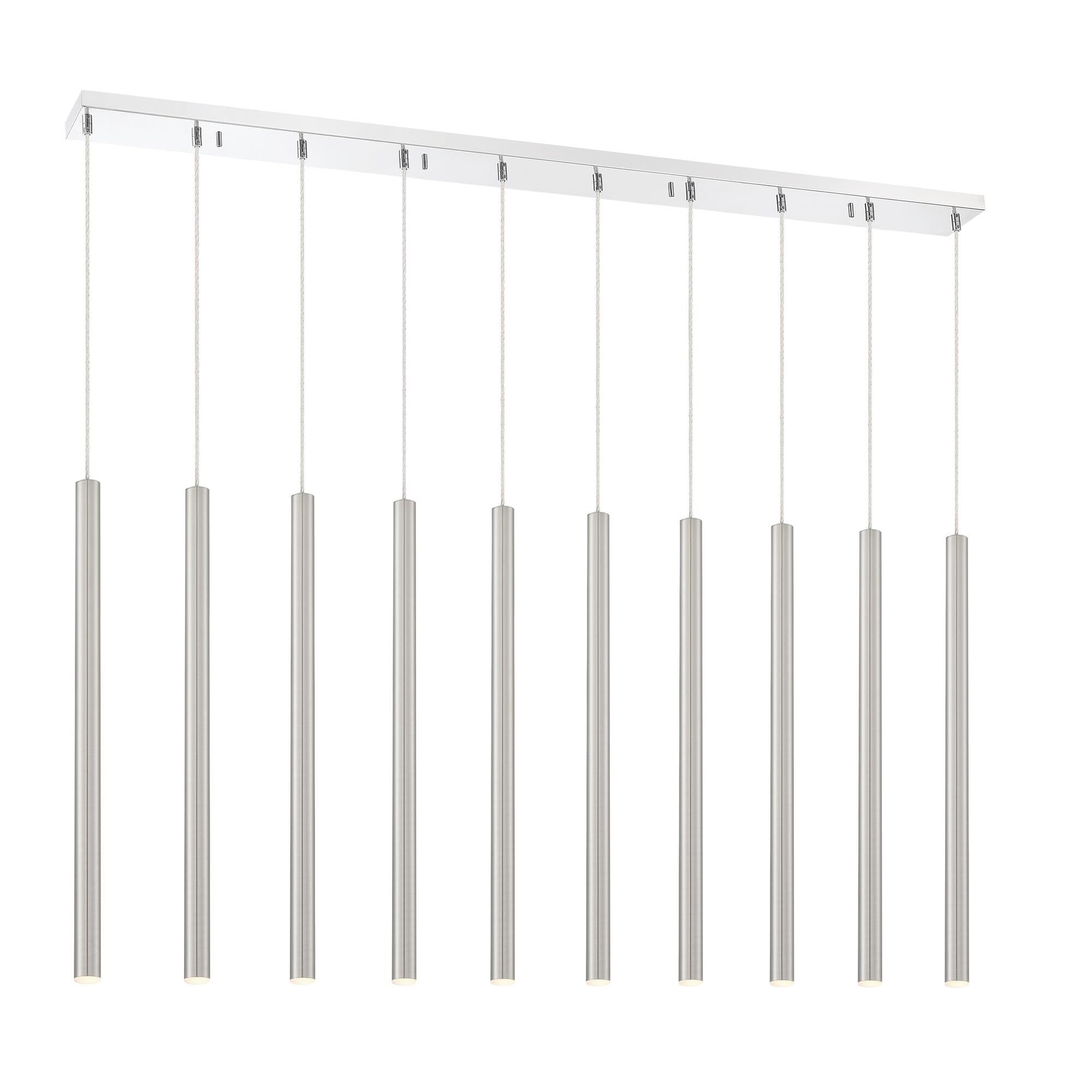 Shown in Chrome finish and Steel glass and Steel shade