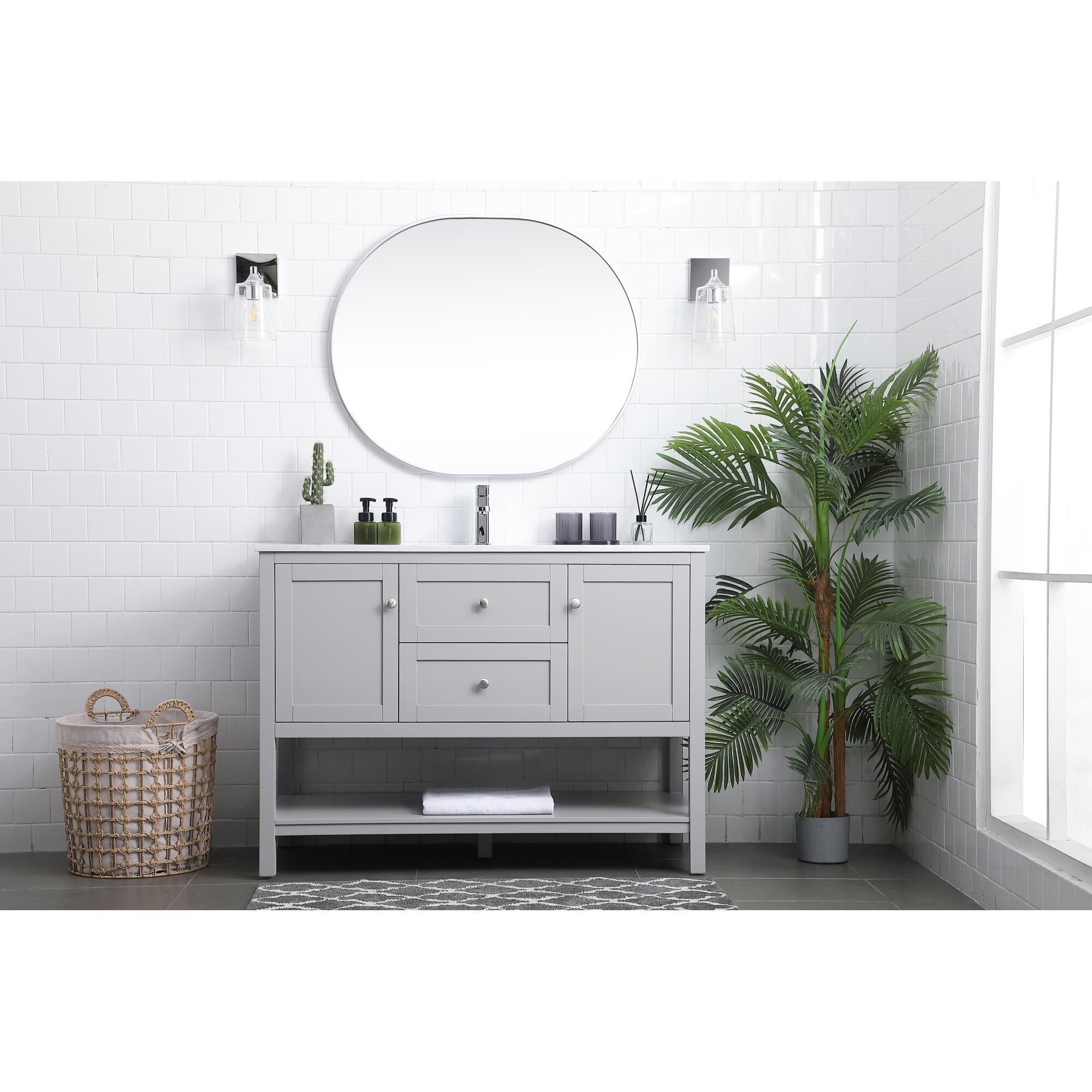 Heath 48 Inch Bath Vanity by Elegant Decor