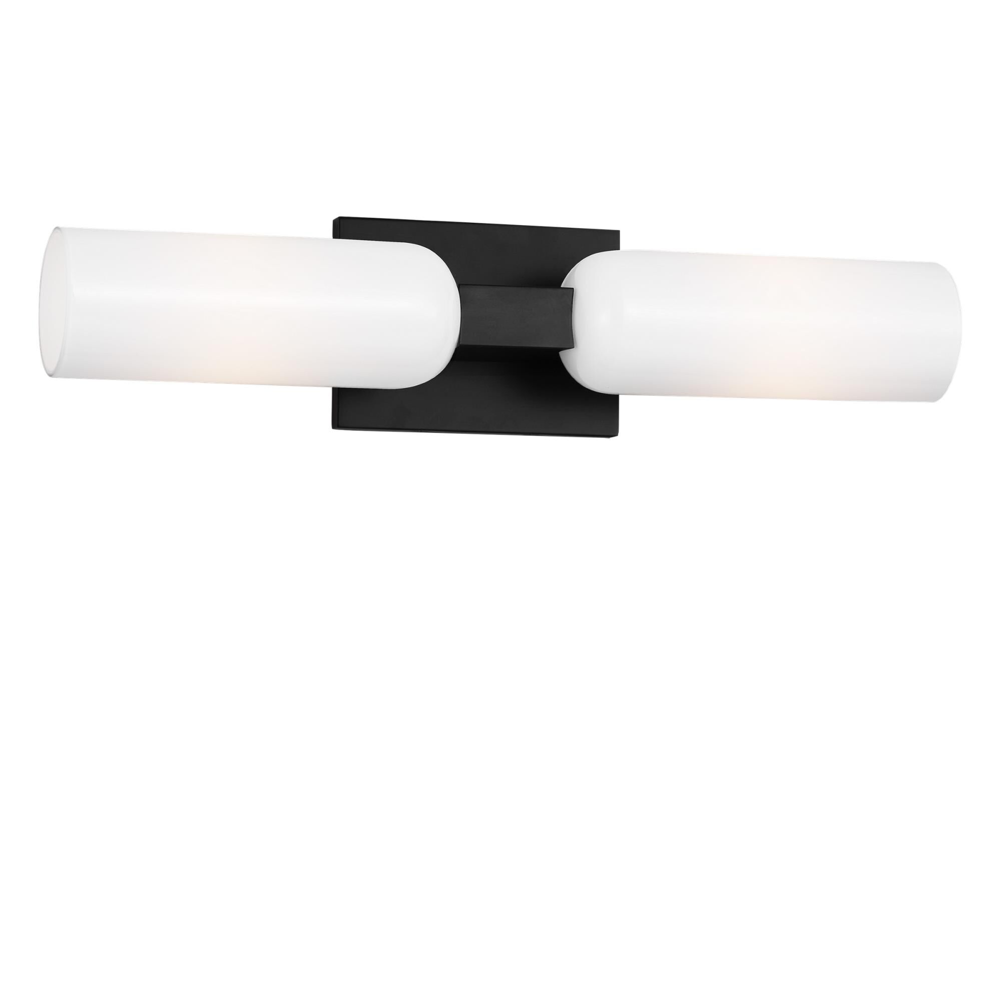 Shown in Aged Iron finish and Milk glass