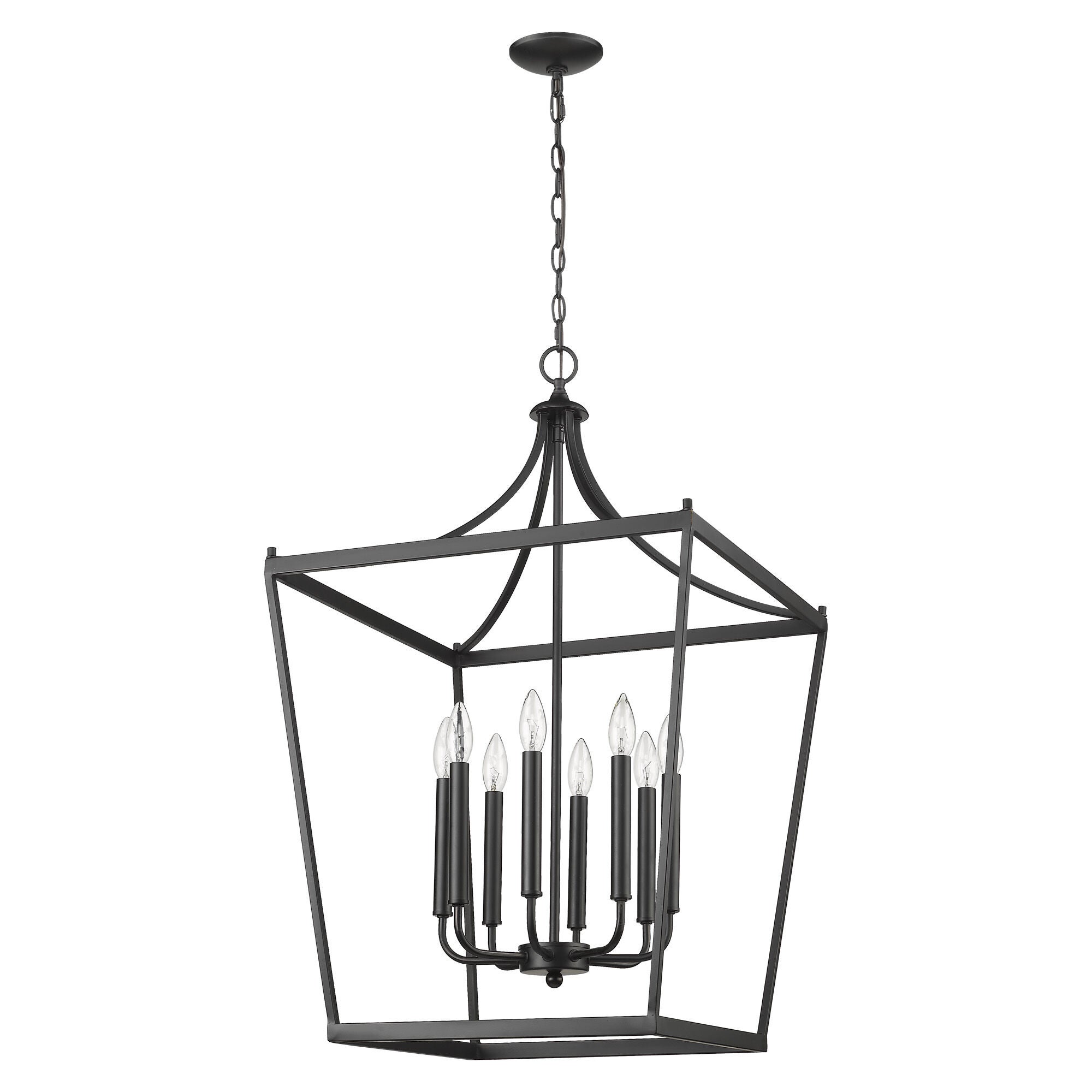 Shown in Matte Black finish and -- glass and -- shade