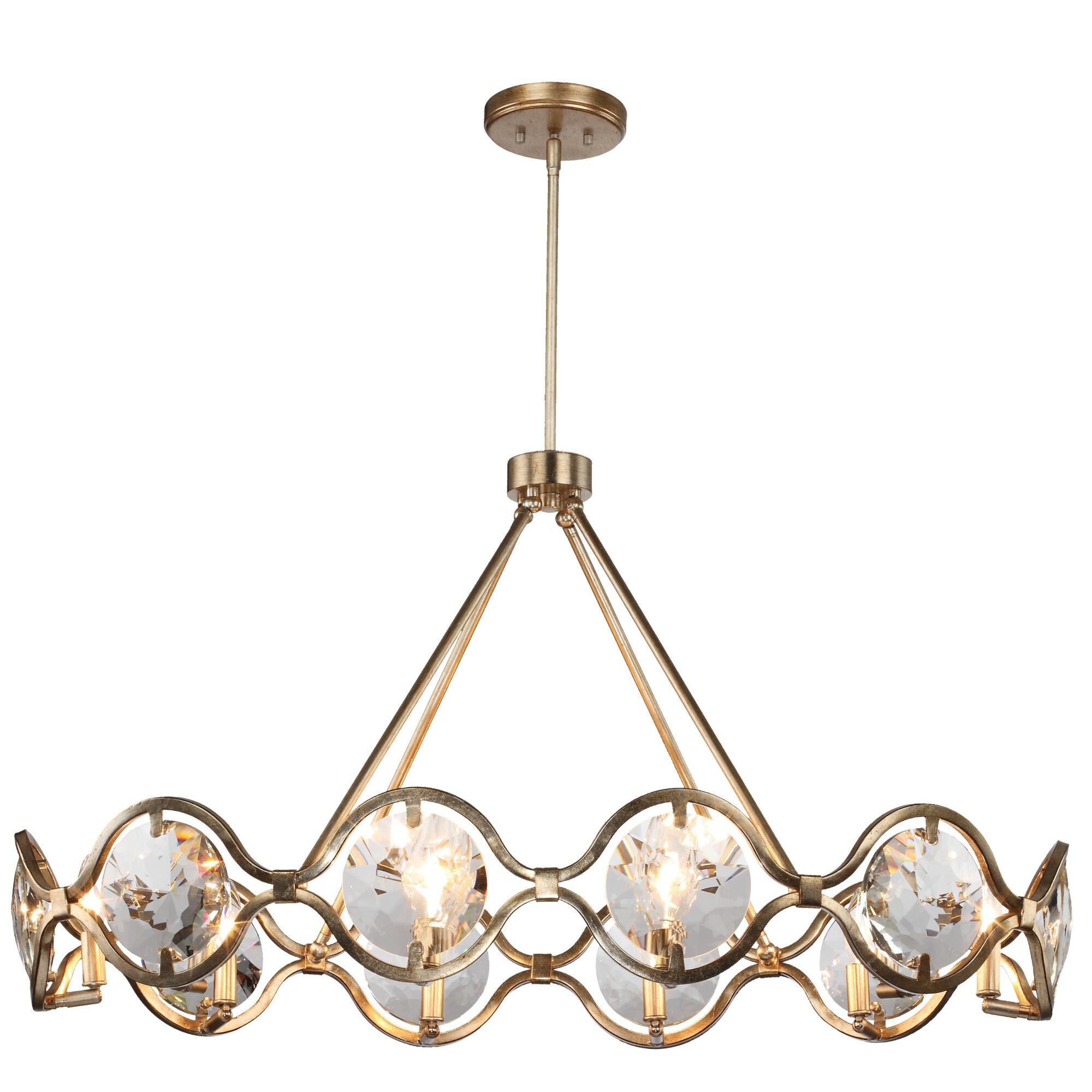 Quincy 40 Inch 10 Light Chandelier by Crystorama