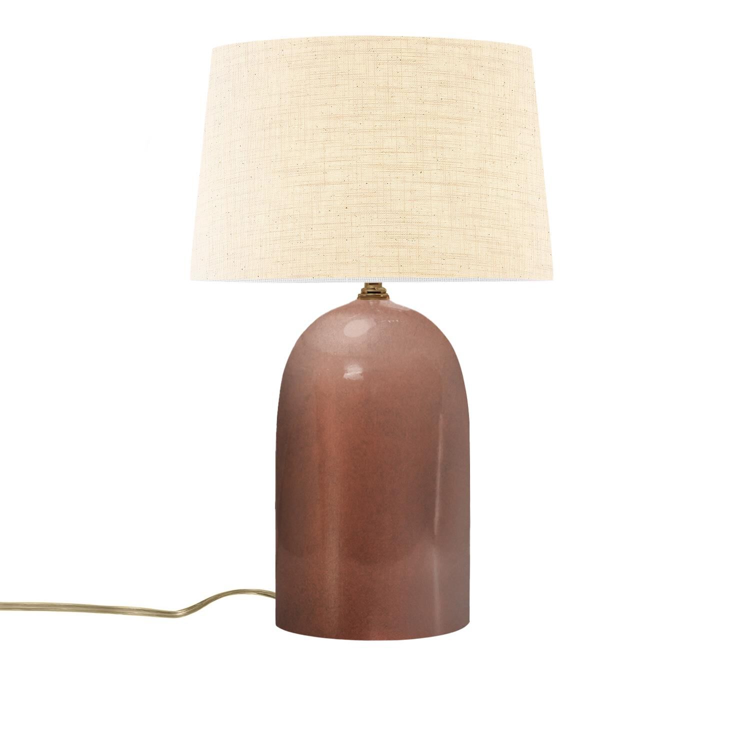 Shown in Antique Copper finish and Cream shade