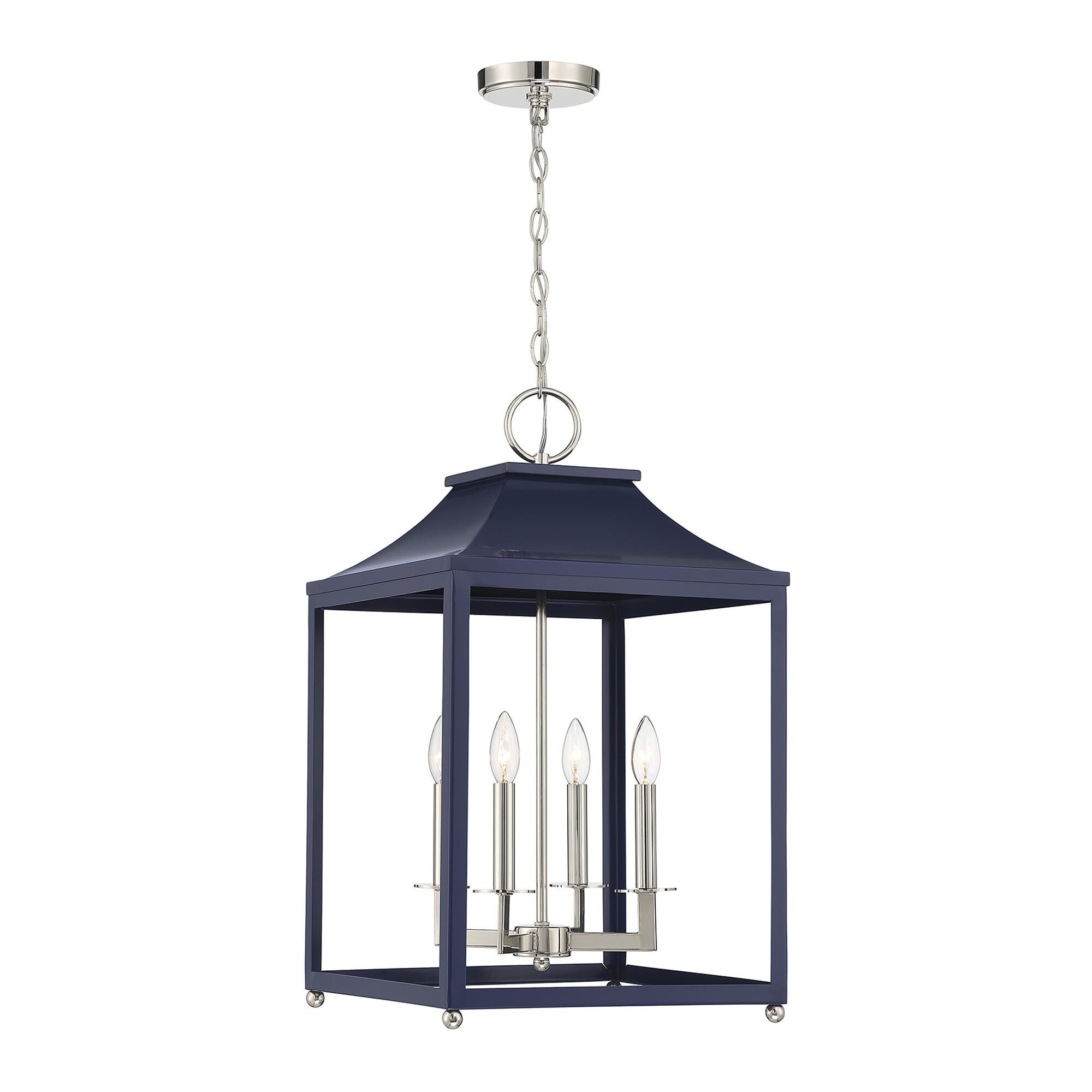 Shown in Navy Blue With Polished Nickel finish