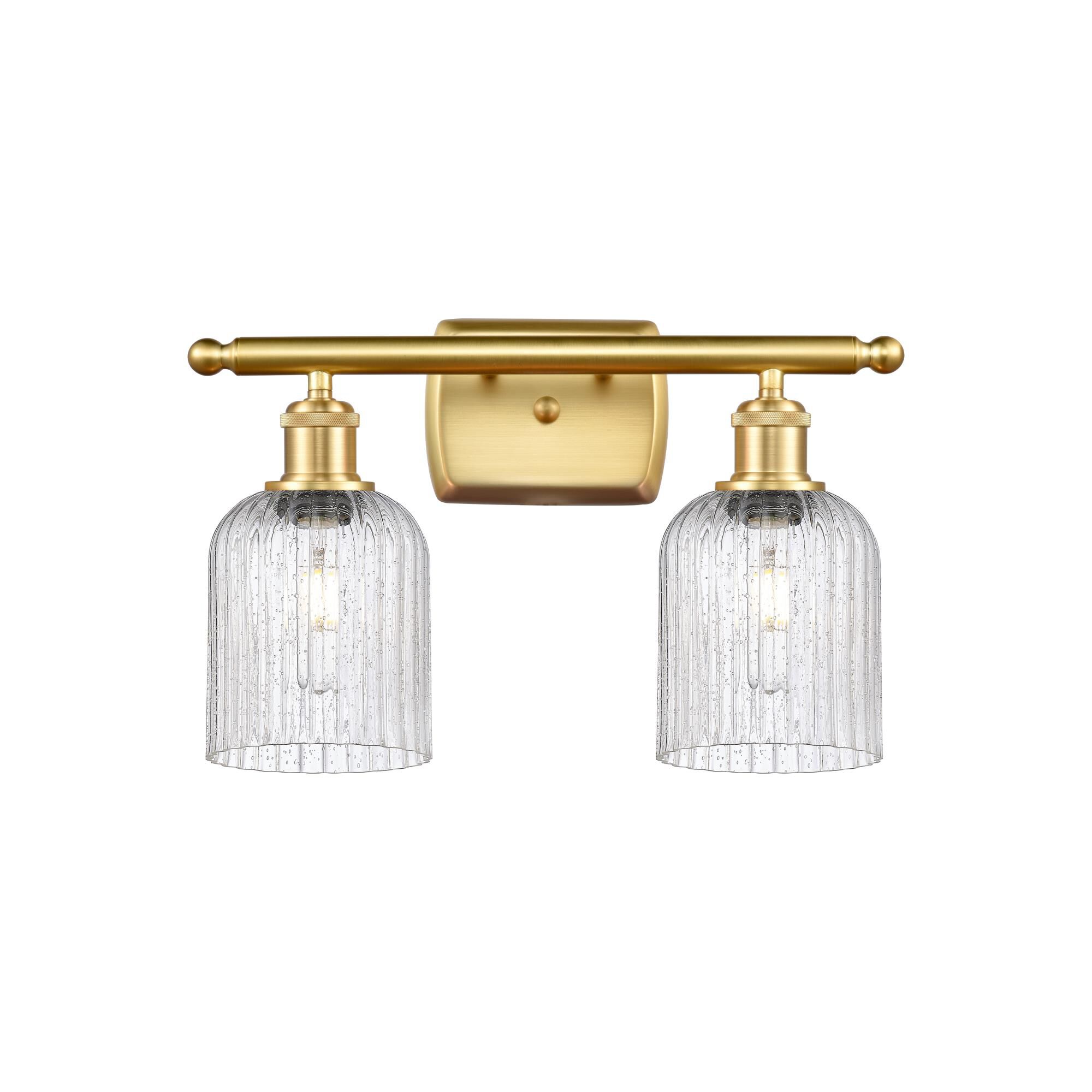 Shown in Satin Gold finish and Seedy shade