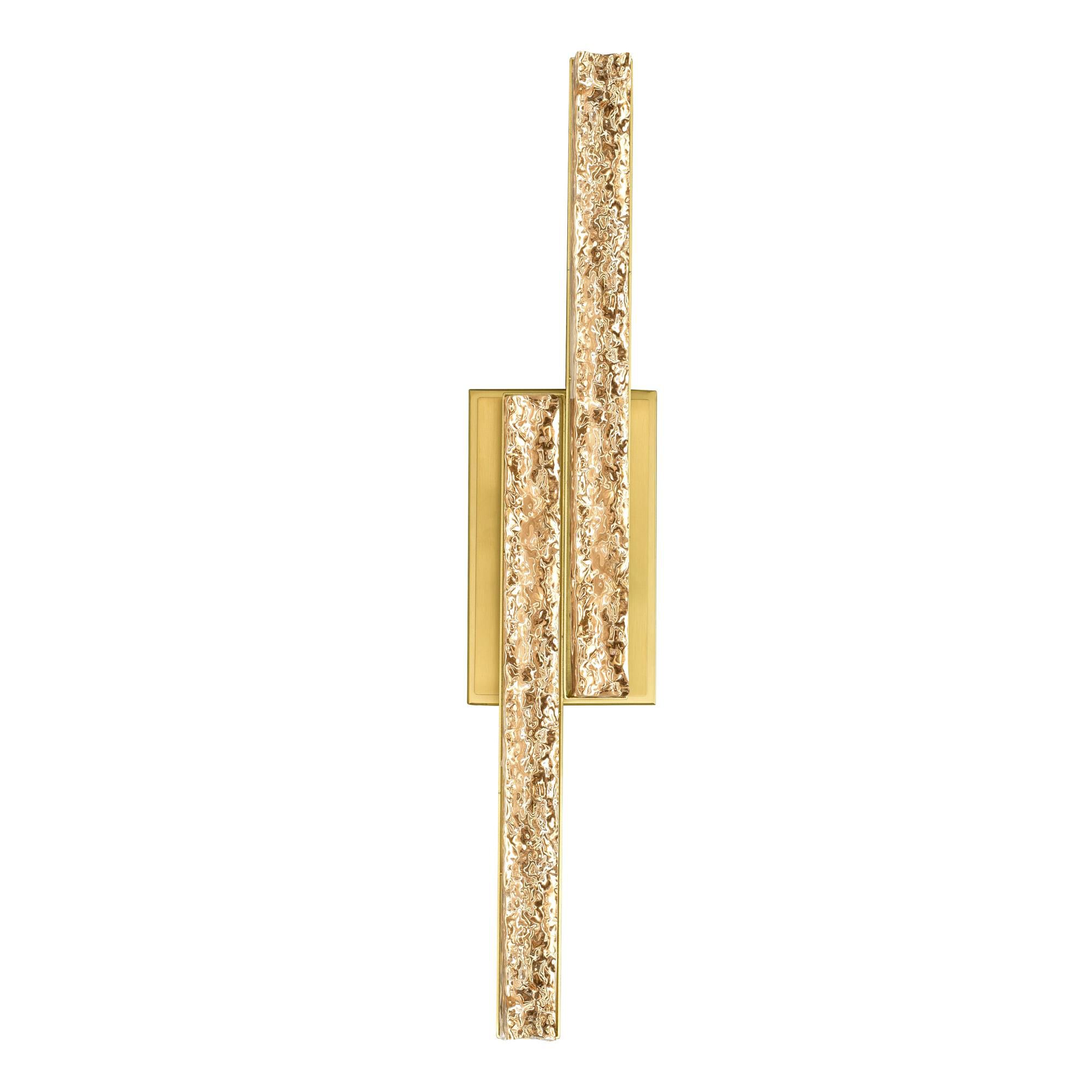 Shown in Brass finish and Clear crystal