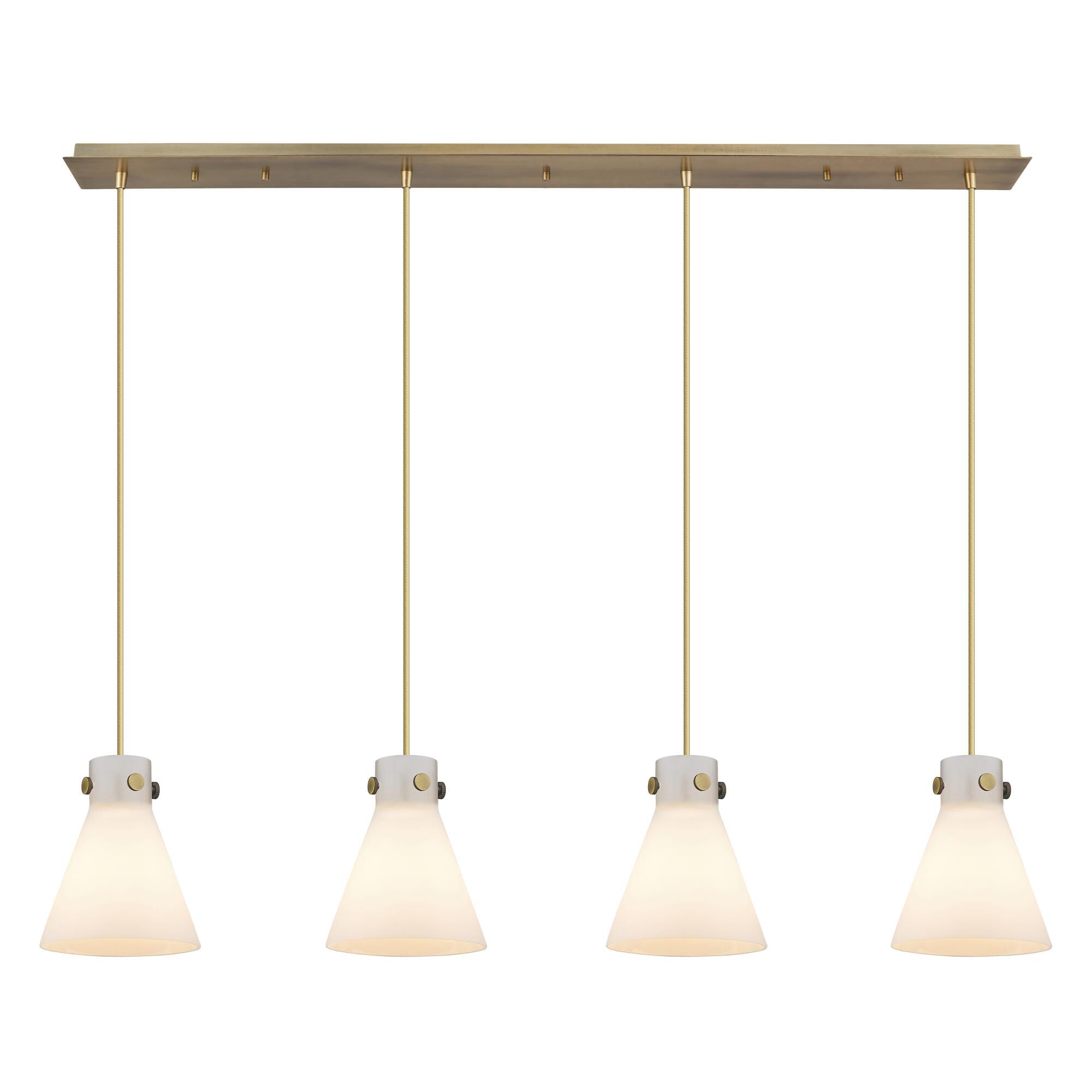 Bruno Marashlian Newton Cone 51 Inch 4 Light Linear Suspension Light by Innovations Lighting