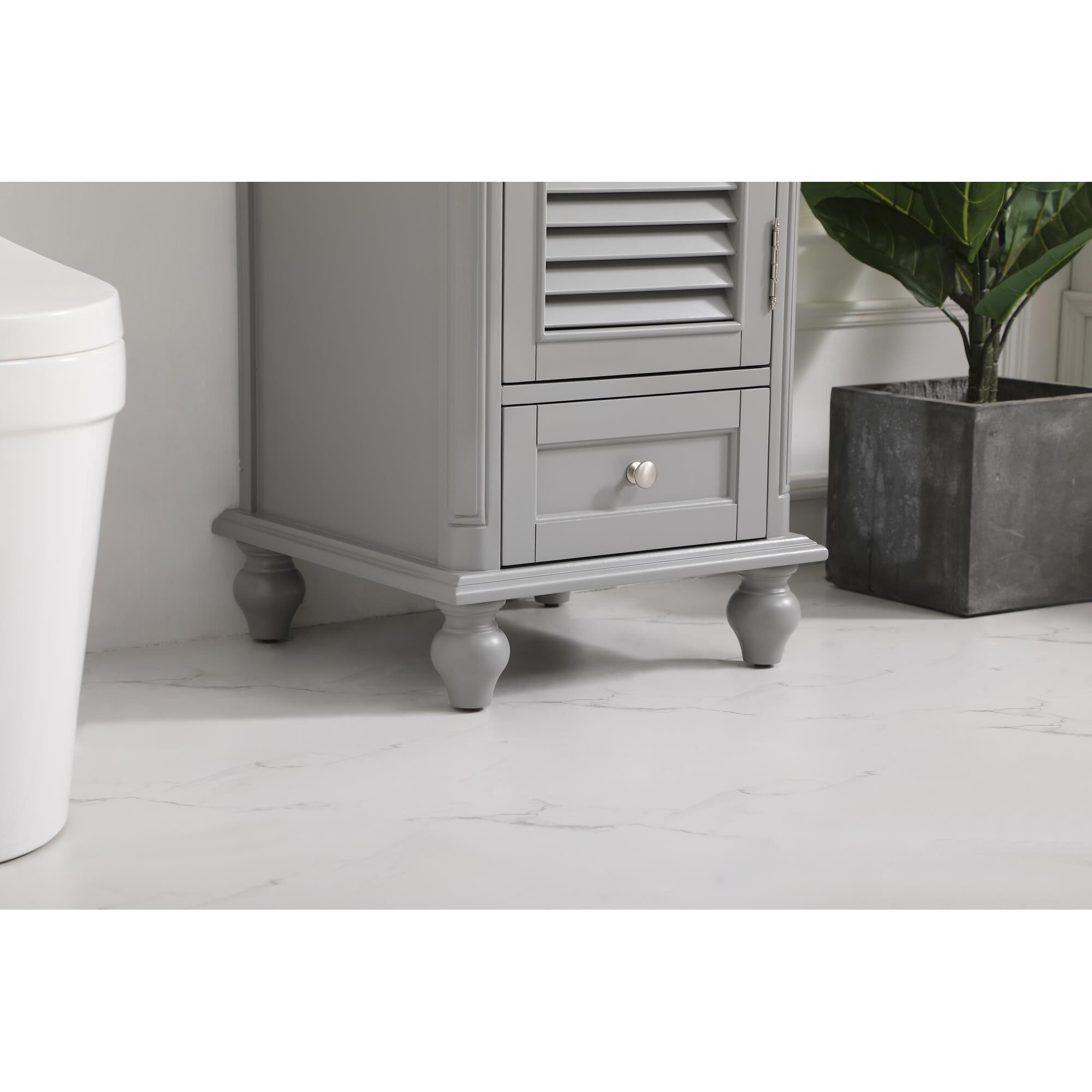 Shown in Grey finish