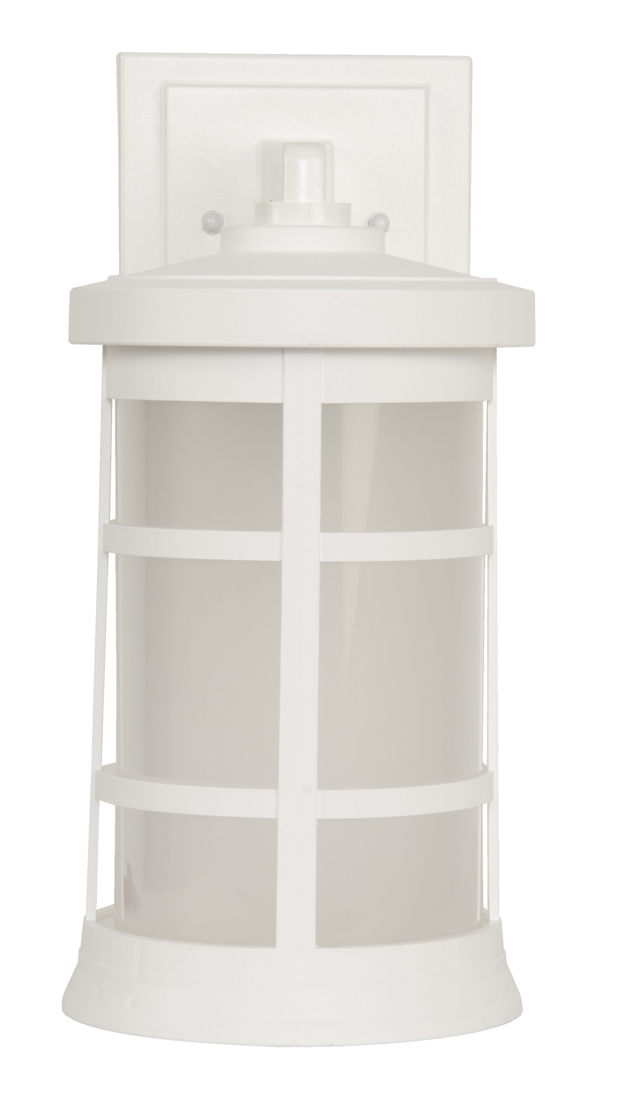 Shown in Textured White finish and Frosted Polycarbonate shade