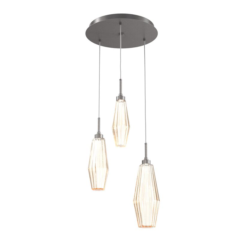 Aalto 17 Inch 3 Light Multi Light Pendant by Hammerton Studio