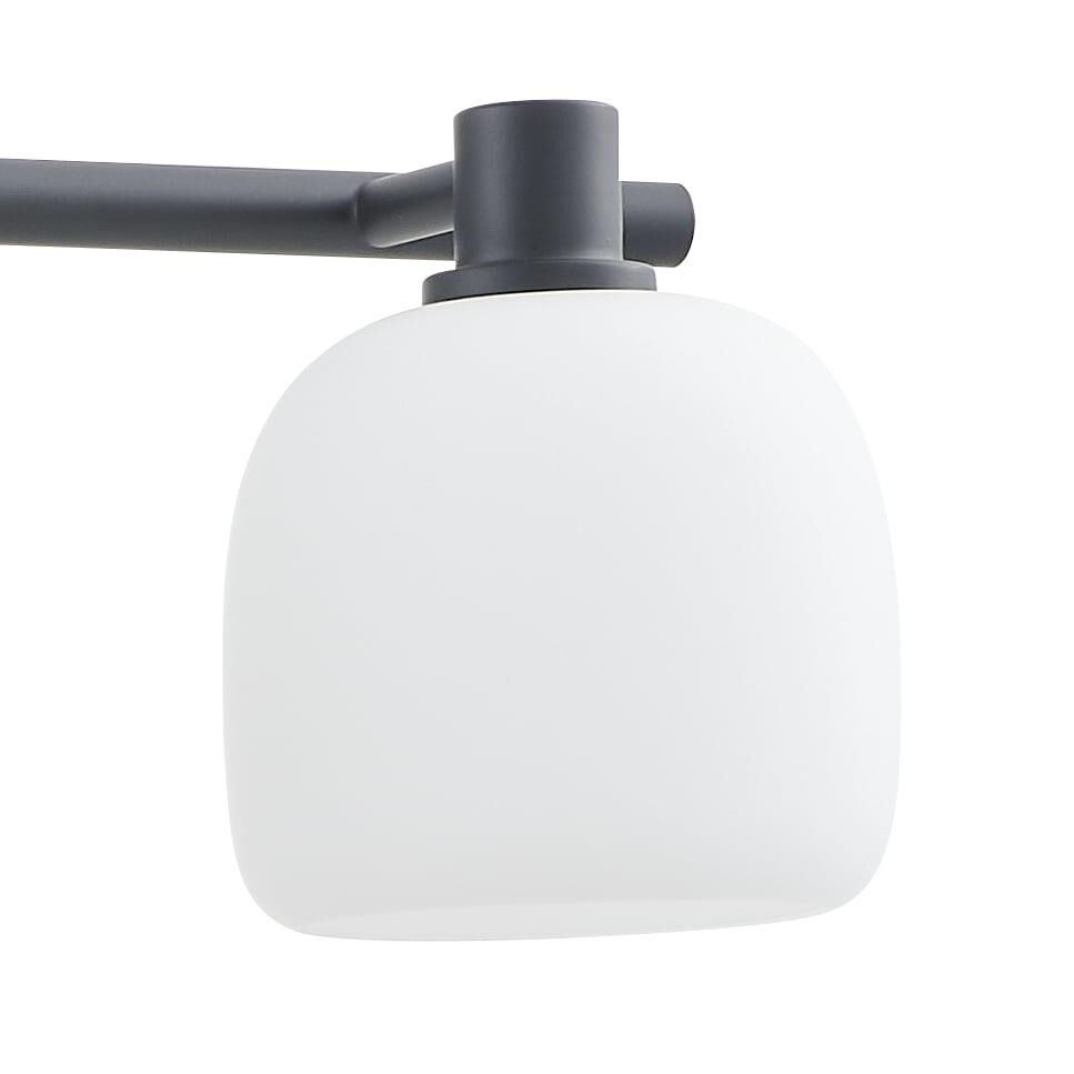 Shown in Matte Black finish and Etched Opal glass