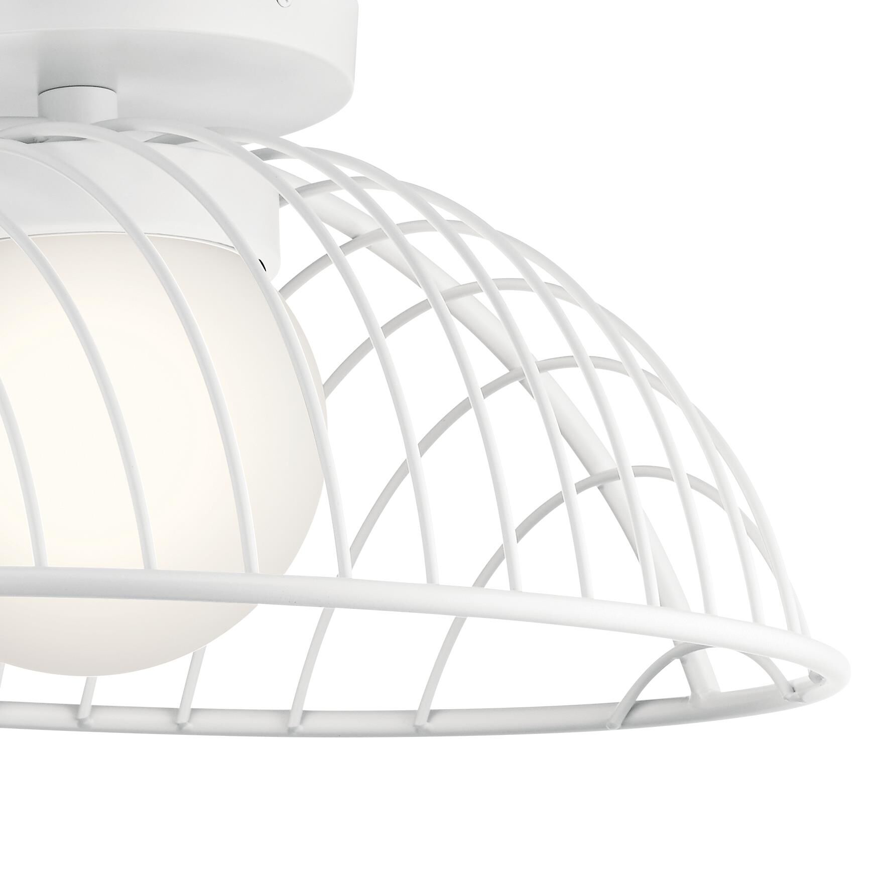 Clevo 18 Inch 1 Light LED Semi Flush Mount by Elan Lighting