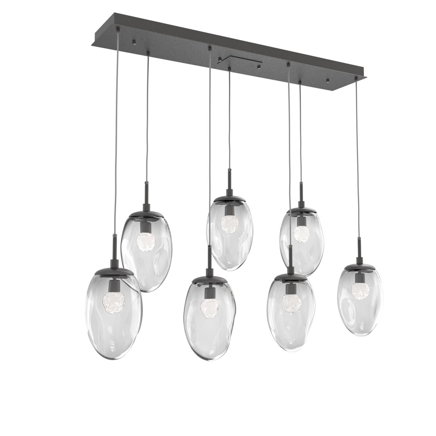 Levi Wilson Nebula 50 Inch 7 Light LED Linear Suspension Light by Hammerton Studio