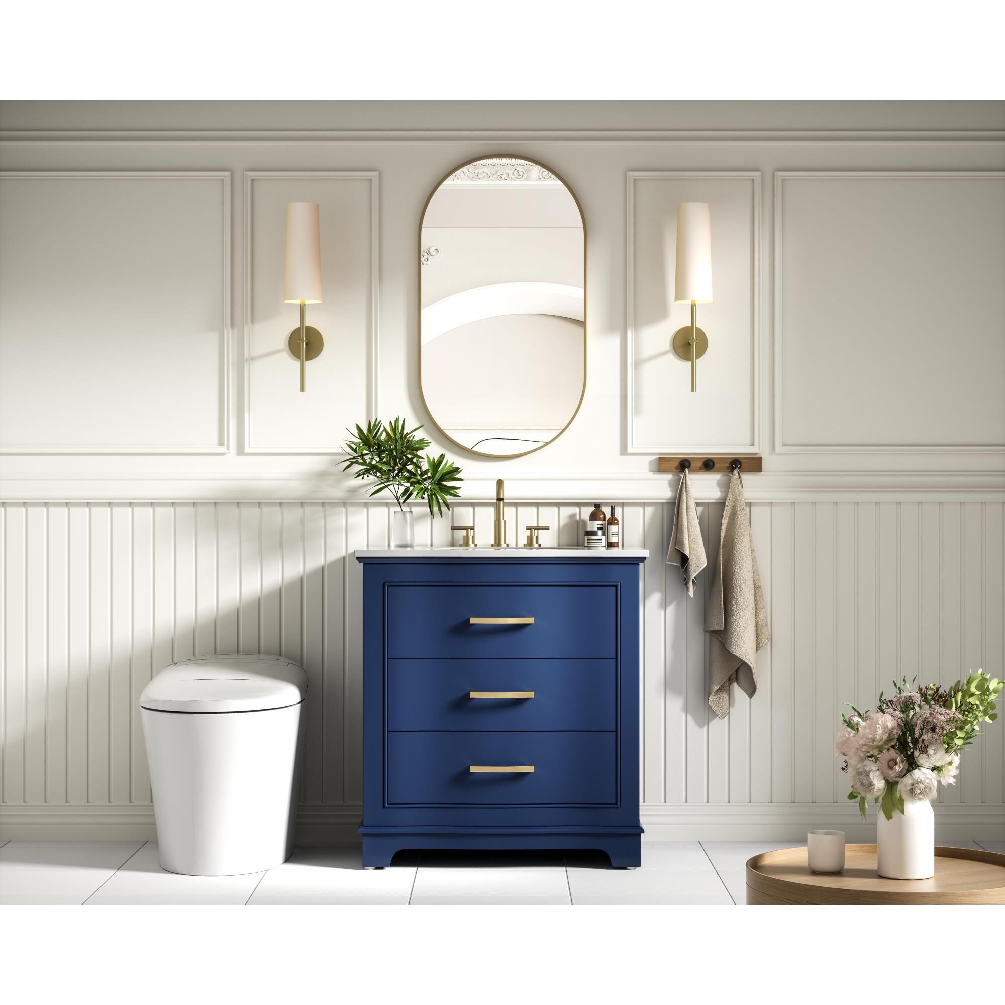 Shown in Blue finish