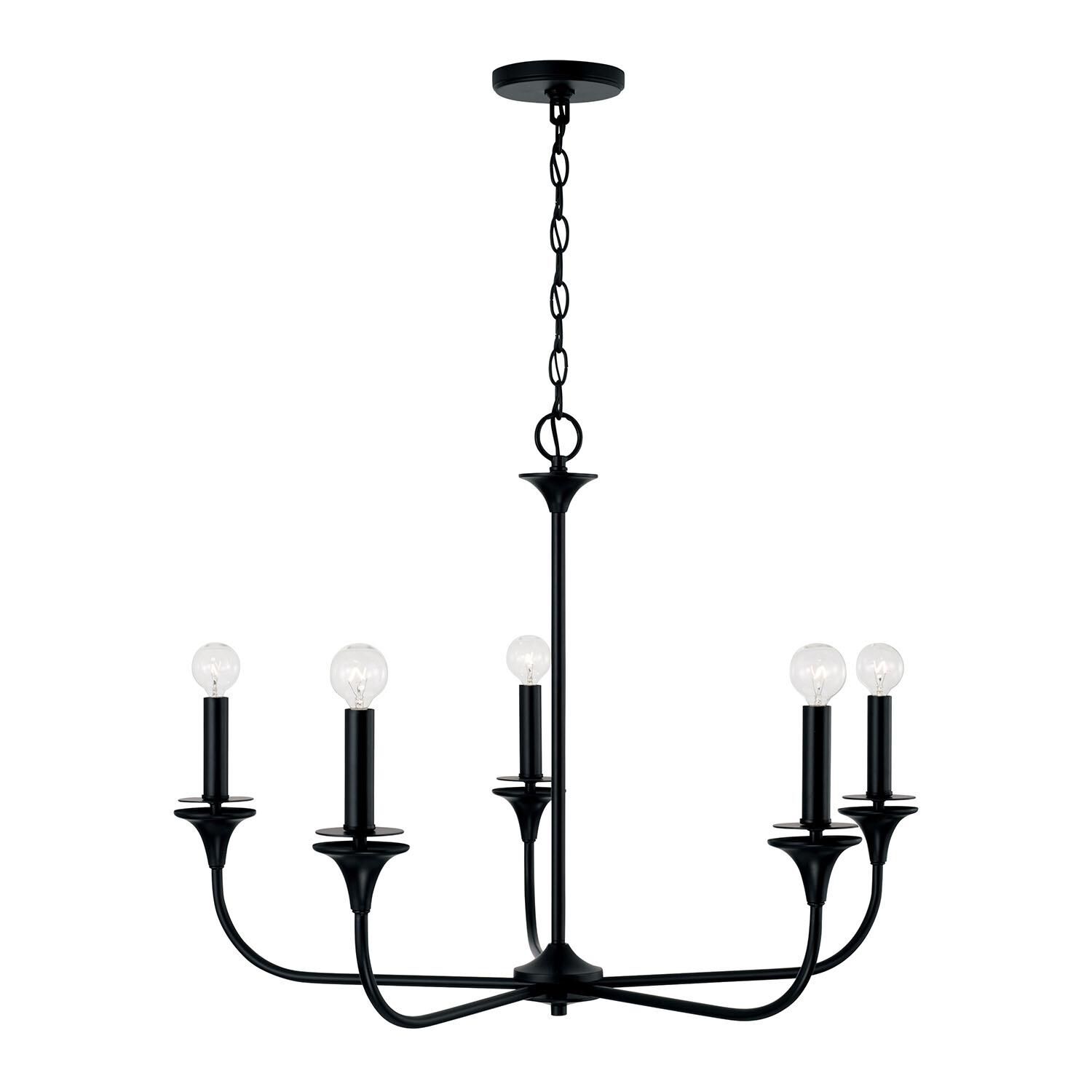 Presley 23 Inch 5 Light Chandelier by Homeplace by Capital Lighting Fixture Company