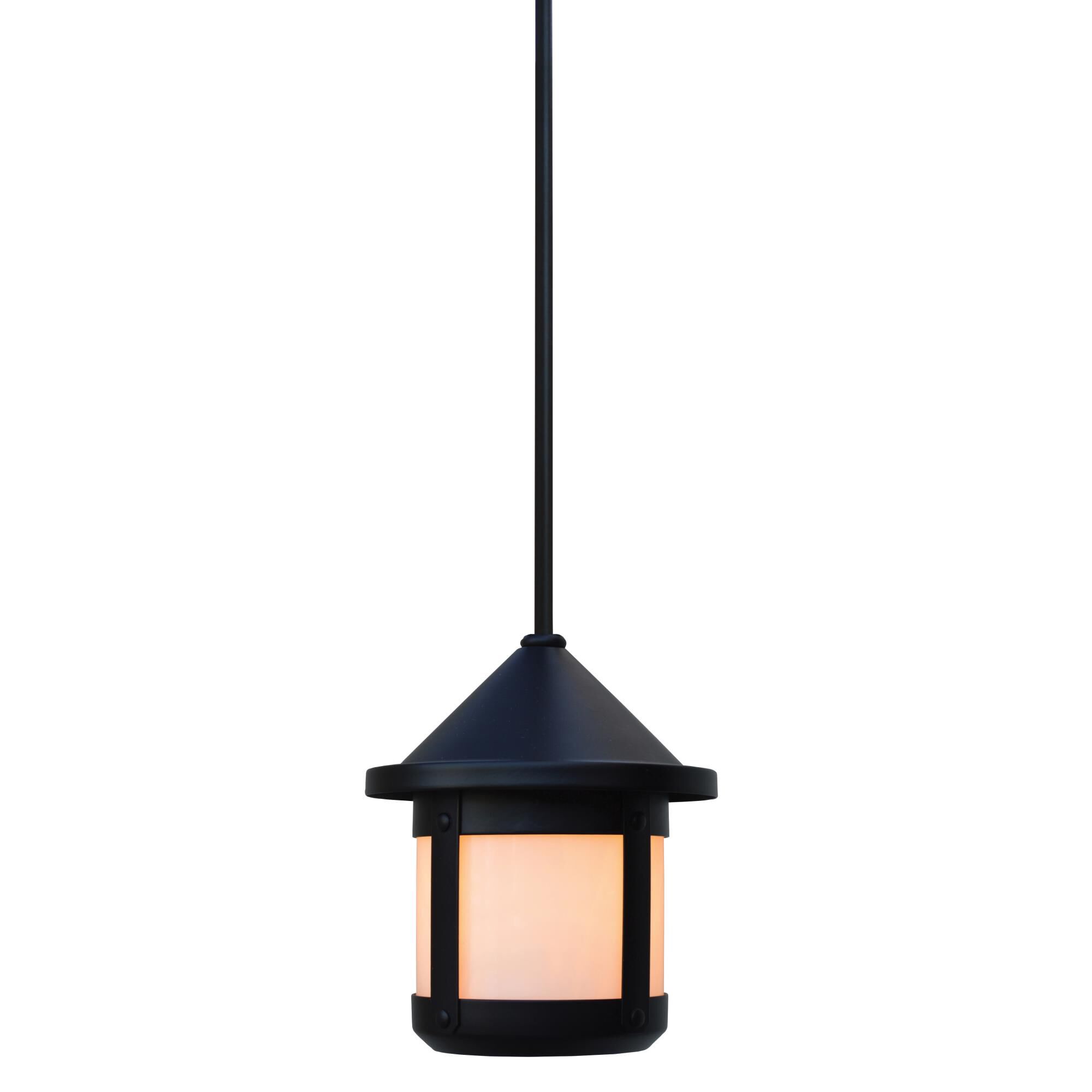 Shown in Satin Black finish and White Opalescent glass