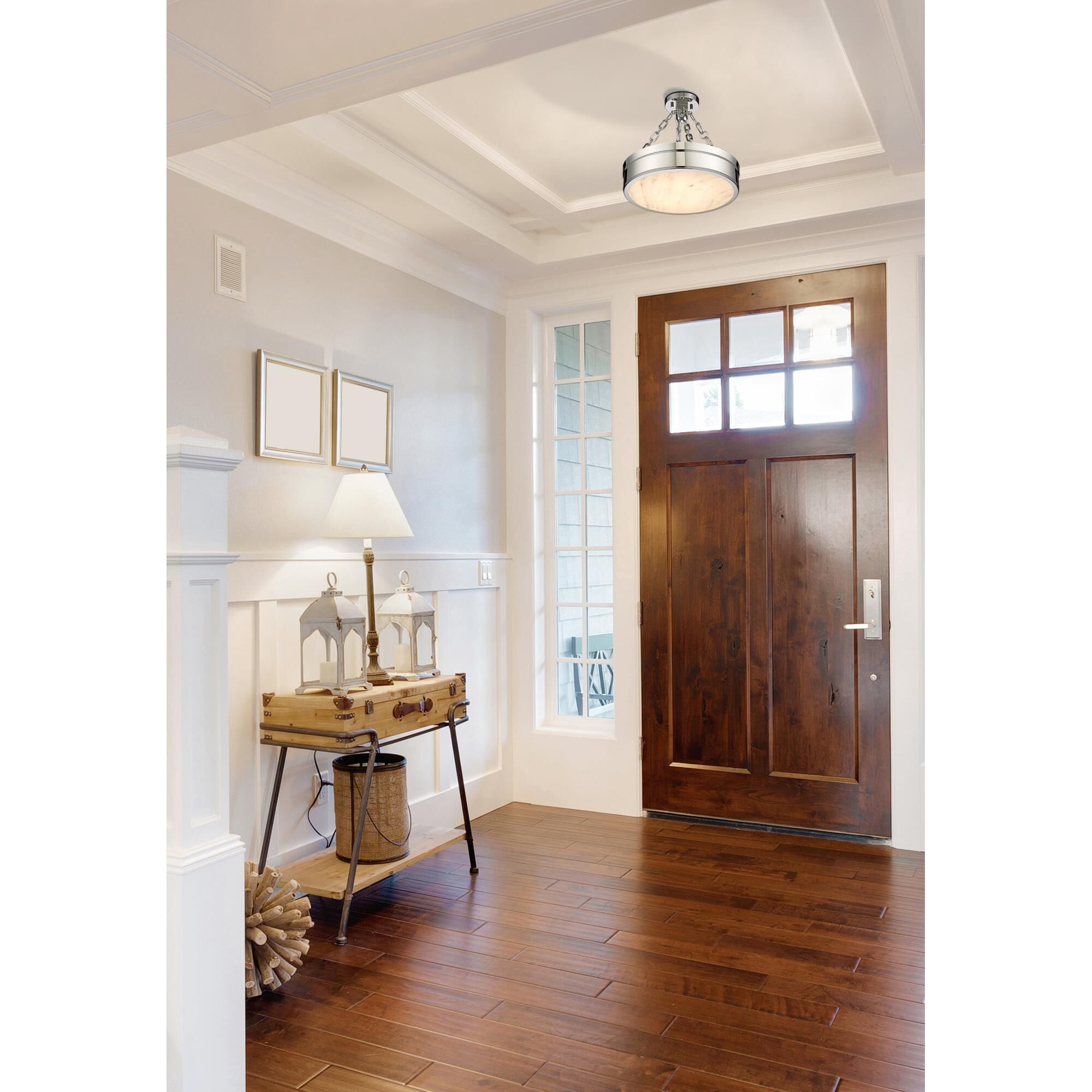 Anders 15 Inch 1 Light LED Semi Flush Mount by Z-Lite