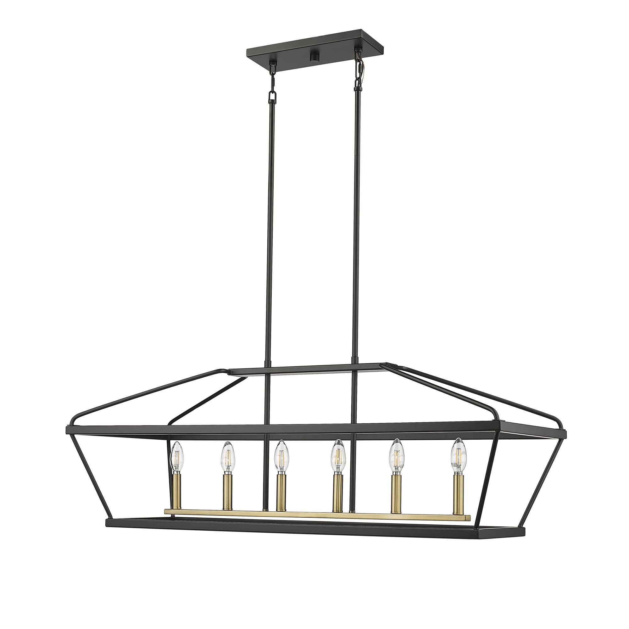 Shown in Matte Black and Vintage Brass finish