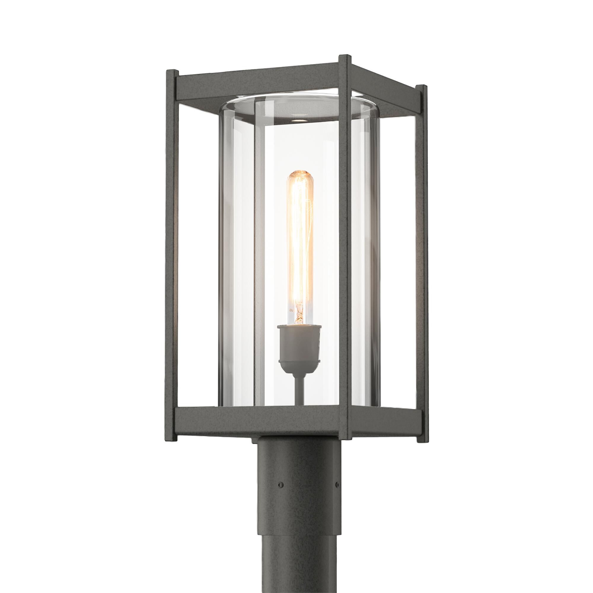 Shown in Coastal Natural Iron finish and Clear glass and Clear Glass shade