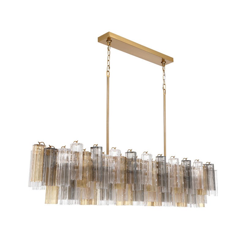 Addis Large Linear Chandelier by Crystorama