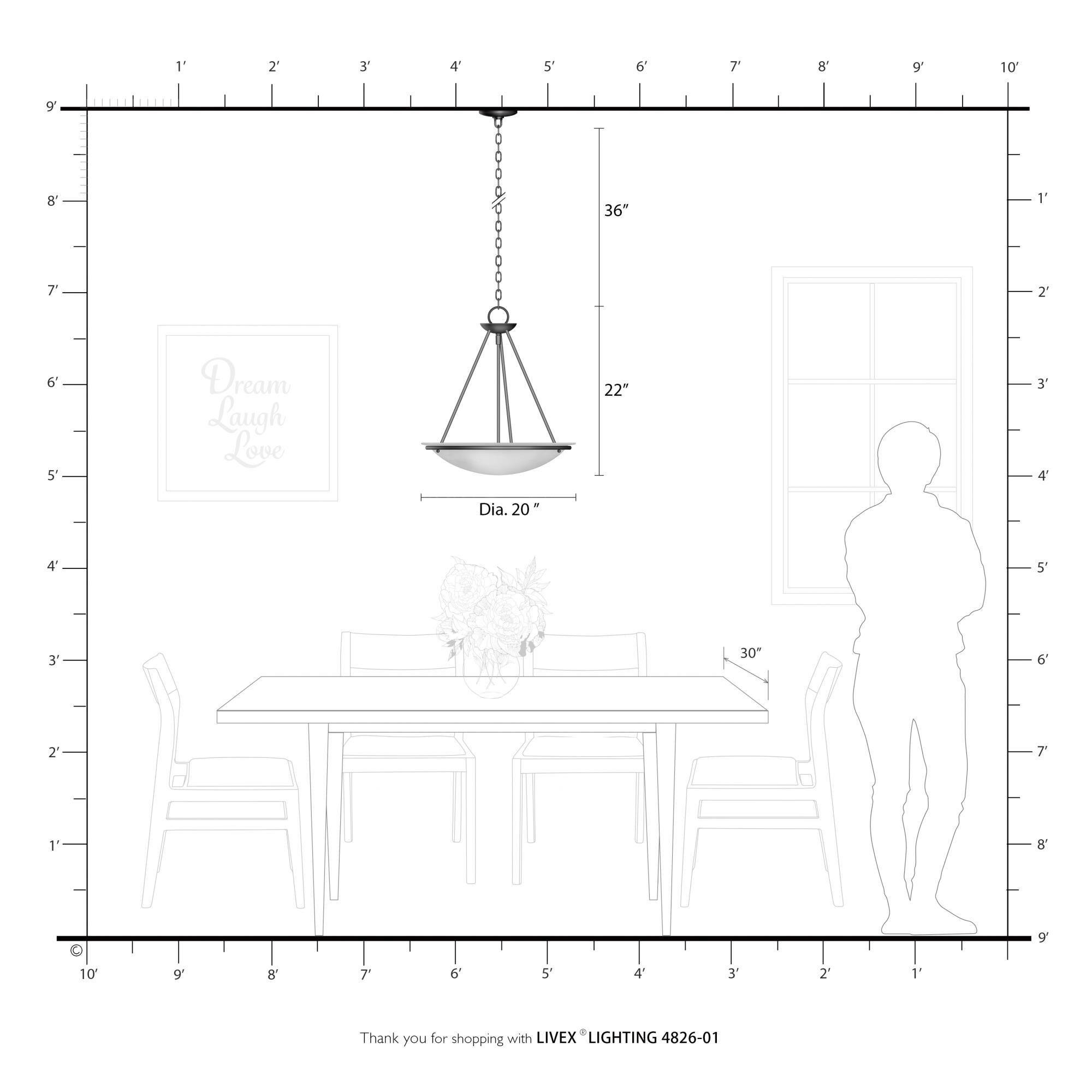Newburgh Large Pendant by Livex Lighting