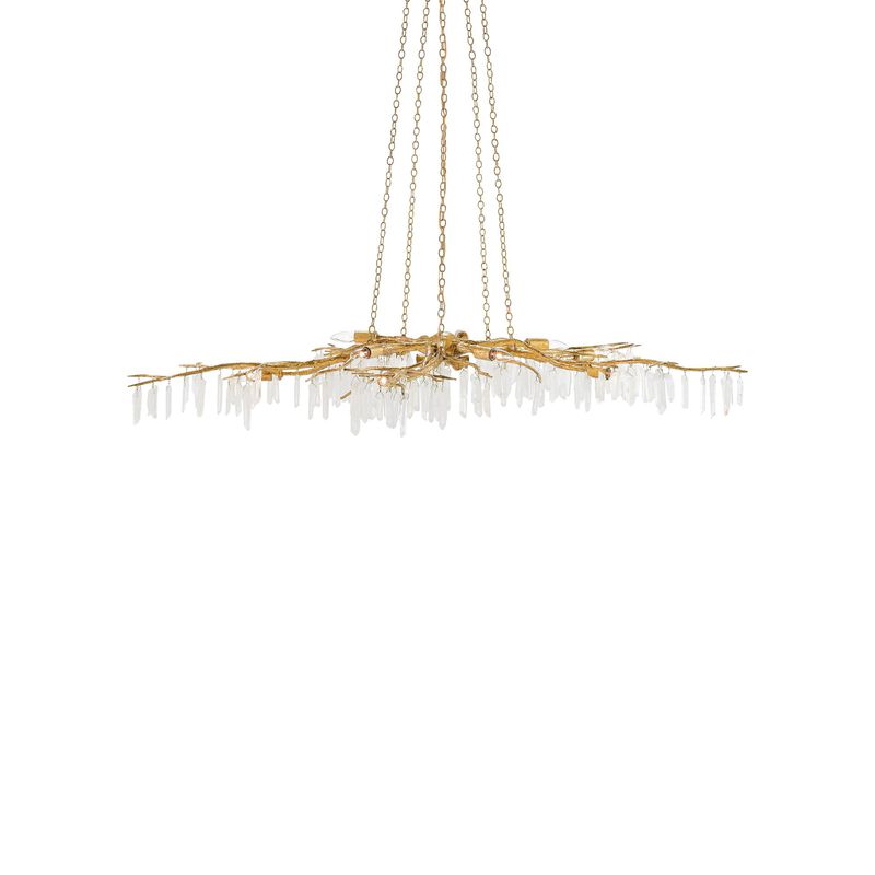Forest Light The Aviva Stanoff 62 Inch 10 Light Chandelier by Currey and Company