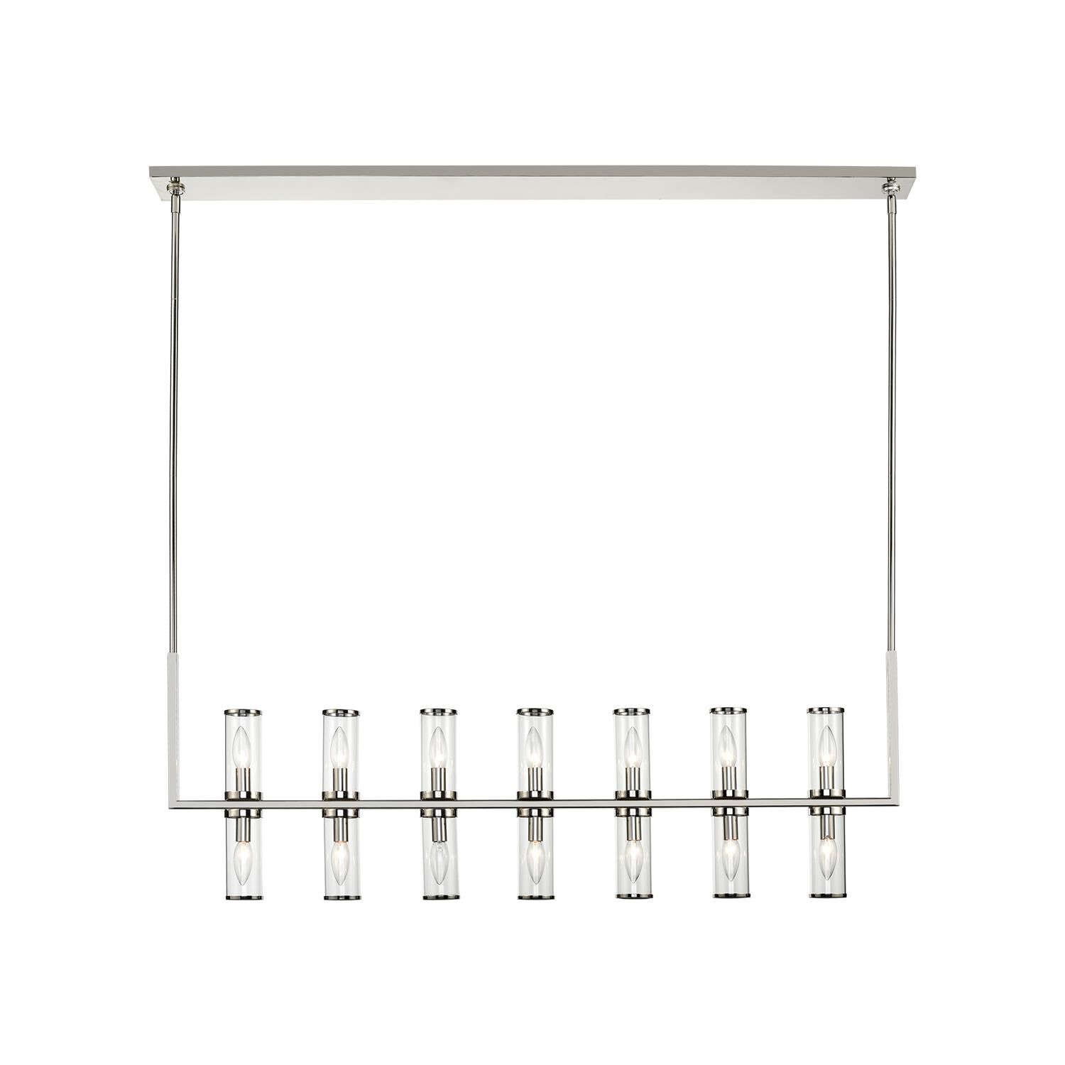 Revolve 48 Inch 14 Light Linear Suspension Light by Alora Lighting