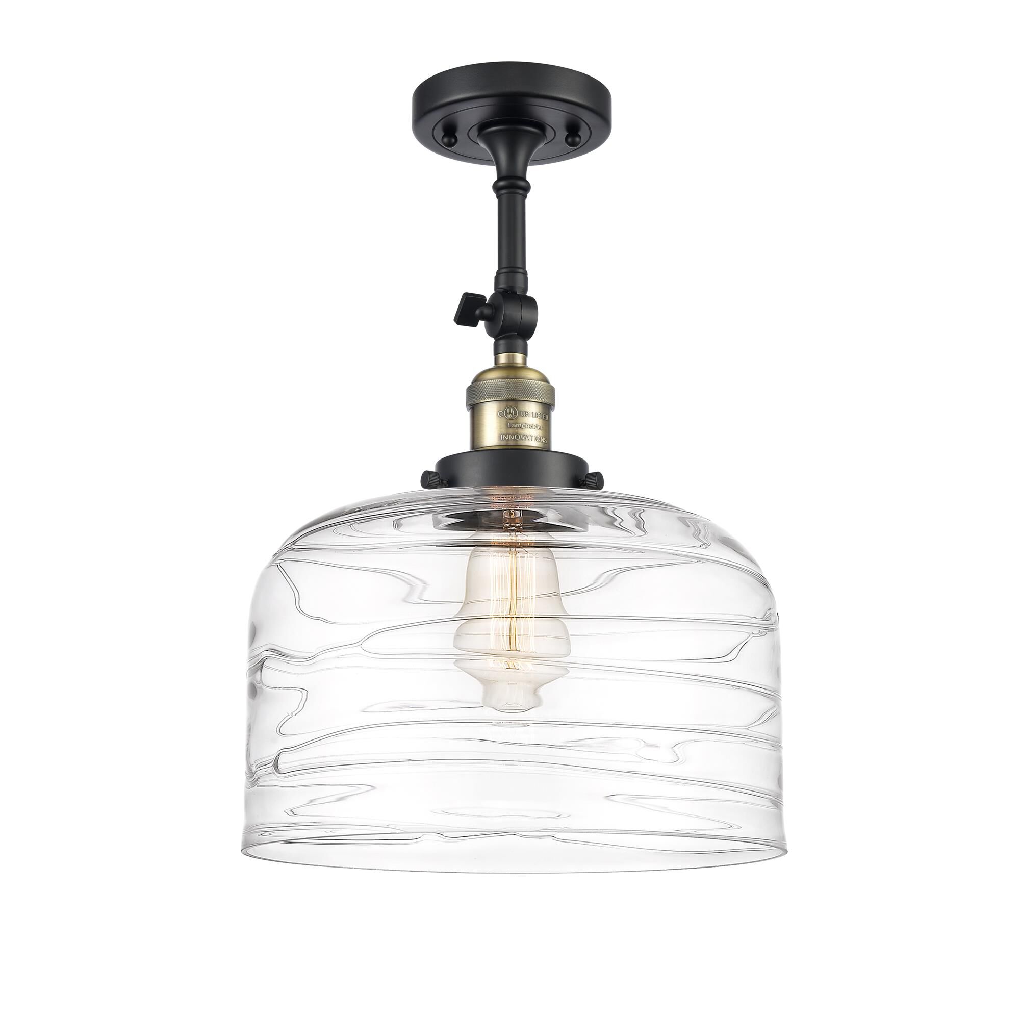 Bruno Marashlian Bell 12 Inch 1 Light Semi Flush Mount by Innovations Lighting
