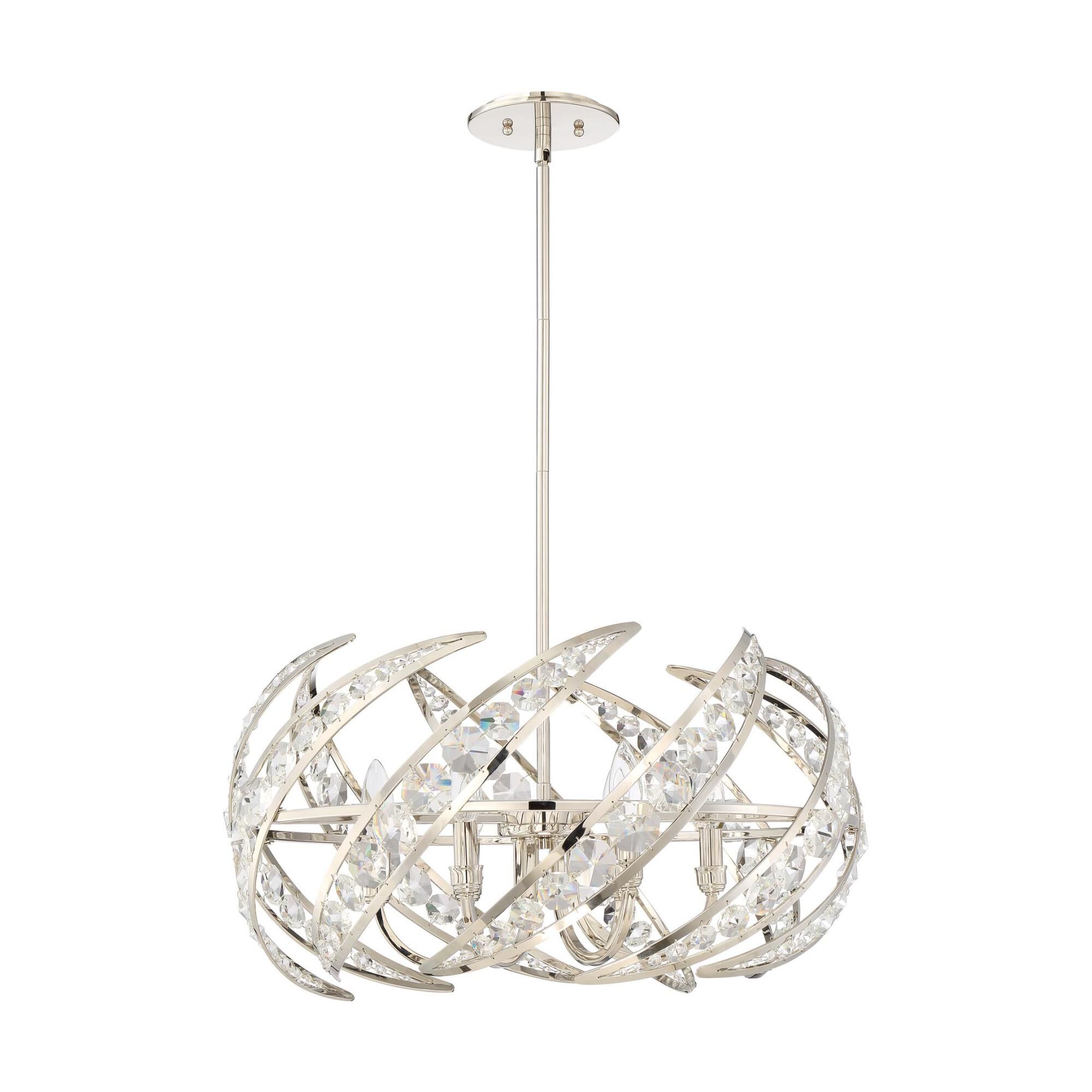 Platinum Collection Crescent 24 Inch Large Pendant by Quoizel