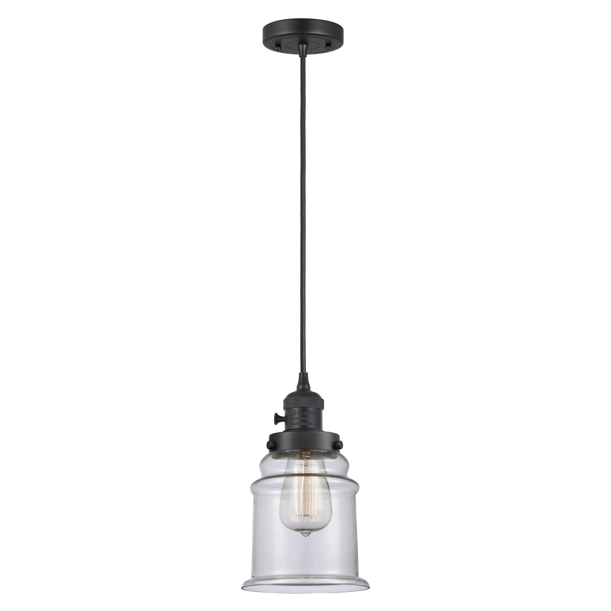 Shown in Matte Black finish and Clear glass