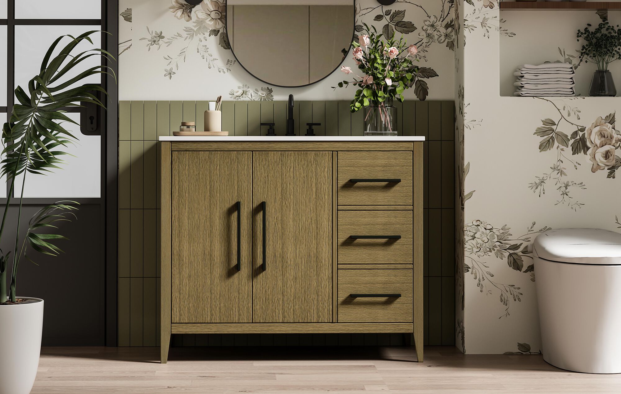 Millie 22 Inch Bath Vanity Cabinet,