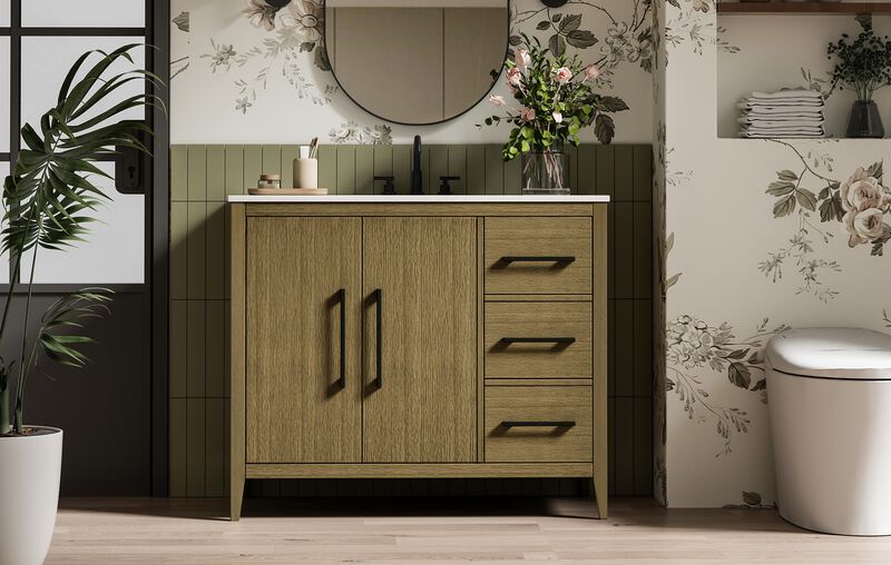Millie 22 Inch Bath Vanity Cabinet by Elegant Decor