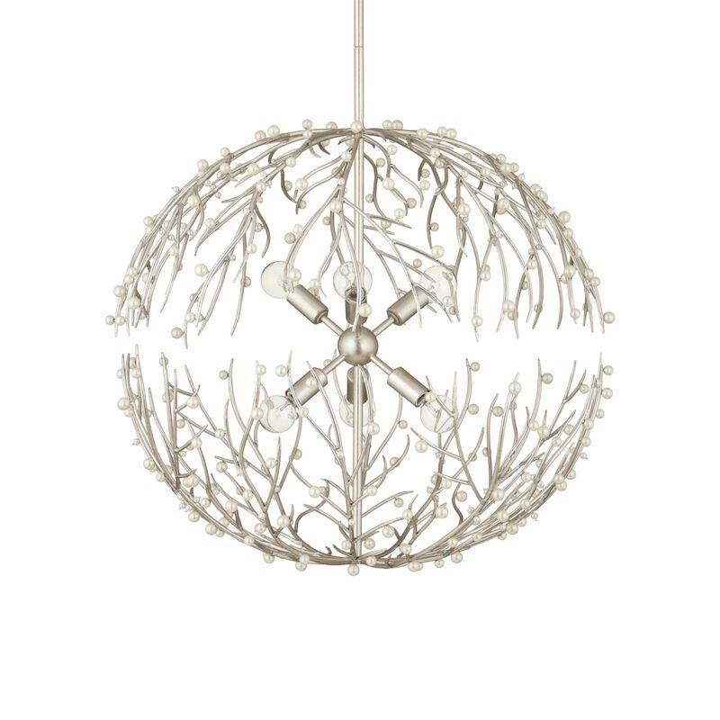 Aviva Stanoff Shinju 26 Inch Chandelier by Currey and Company