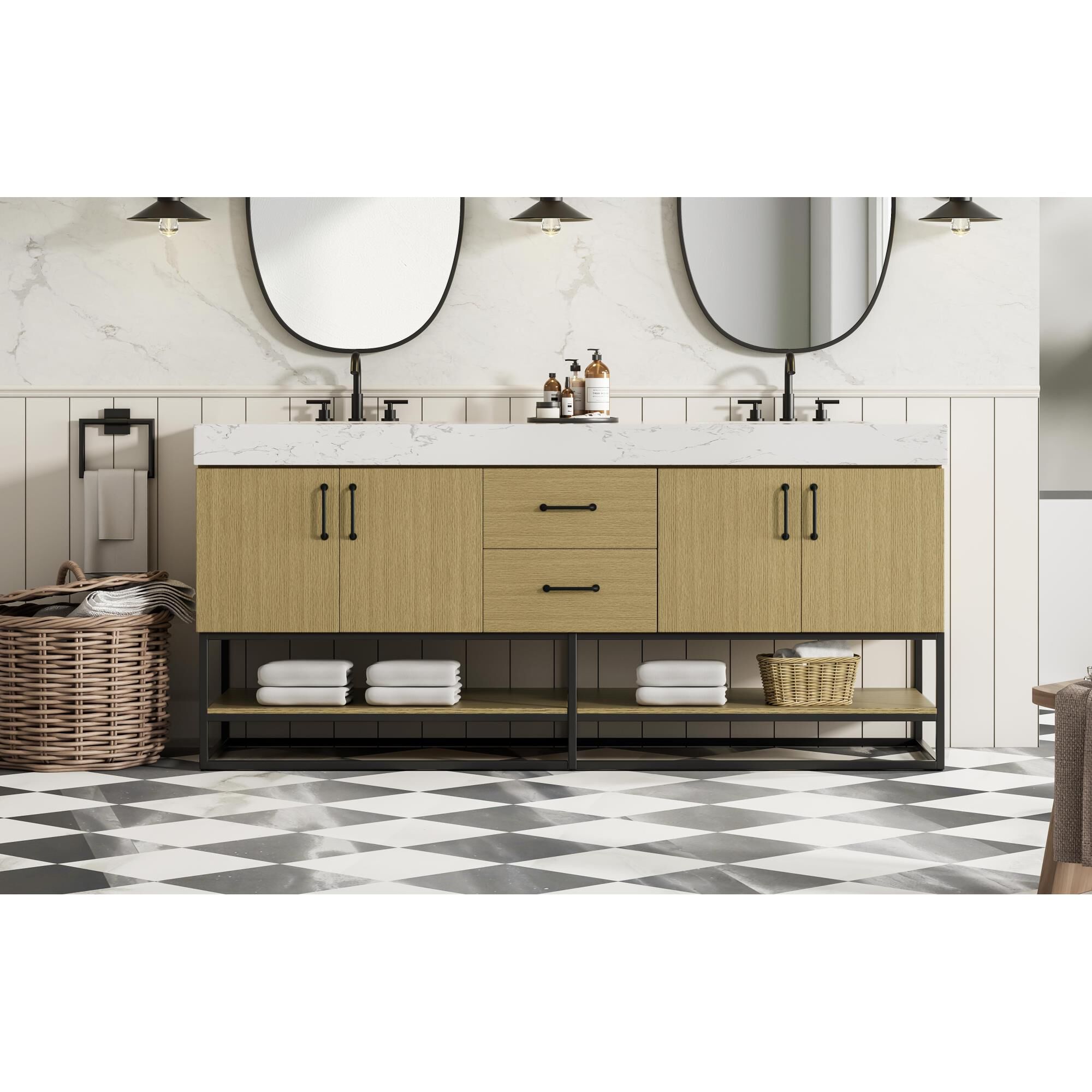 Caroline 72 Inch Bath Vanity by Elegant Dcor