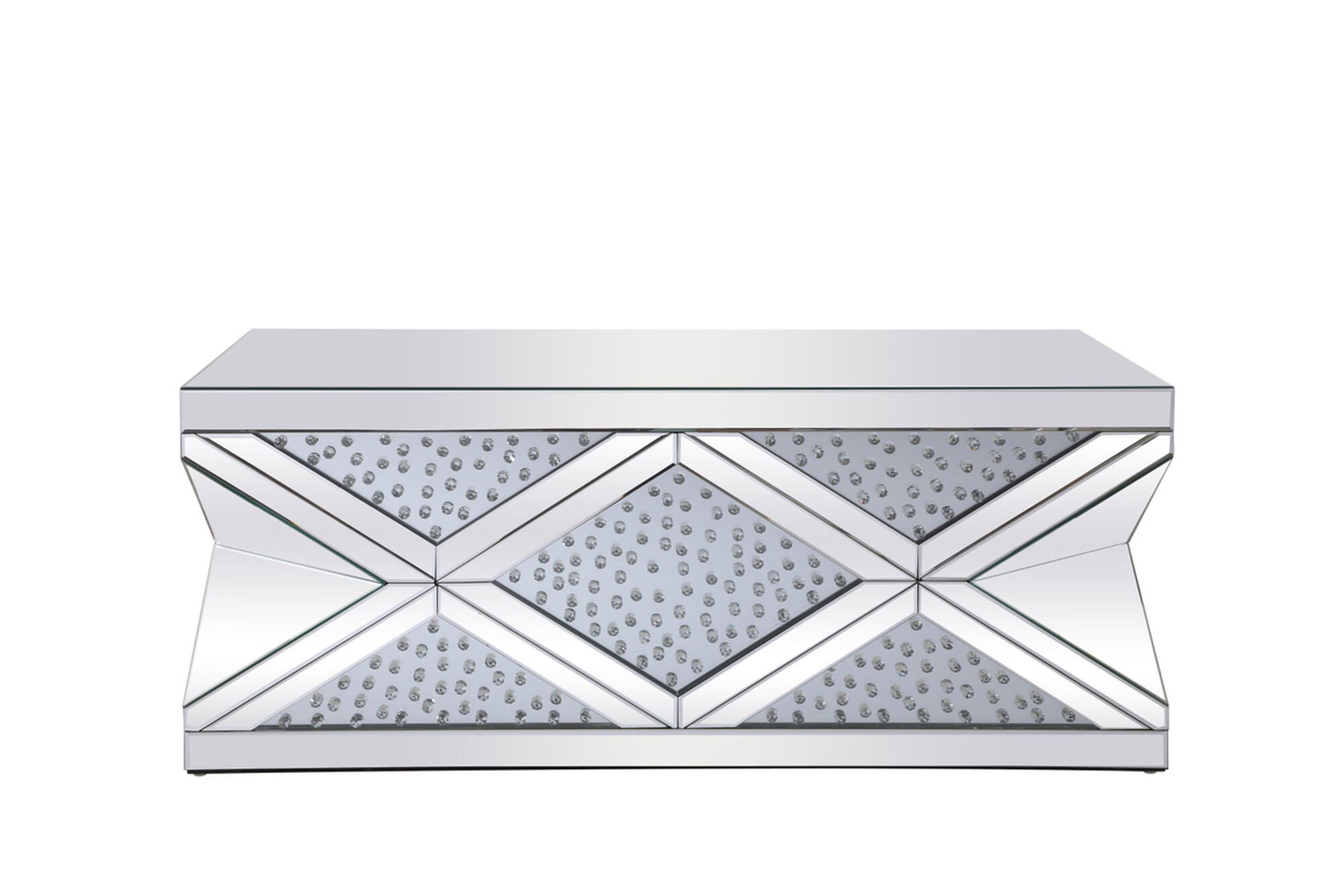 Shown in Clear Mirror finish and Royal Cut - Clear crystal