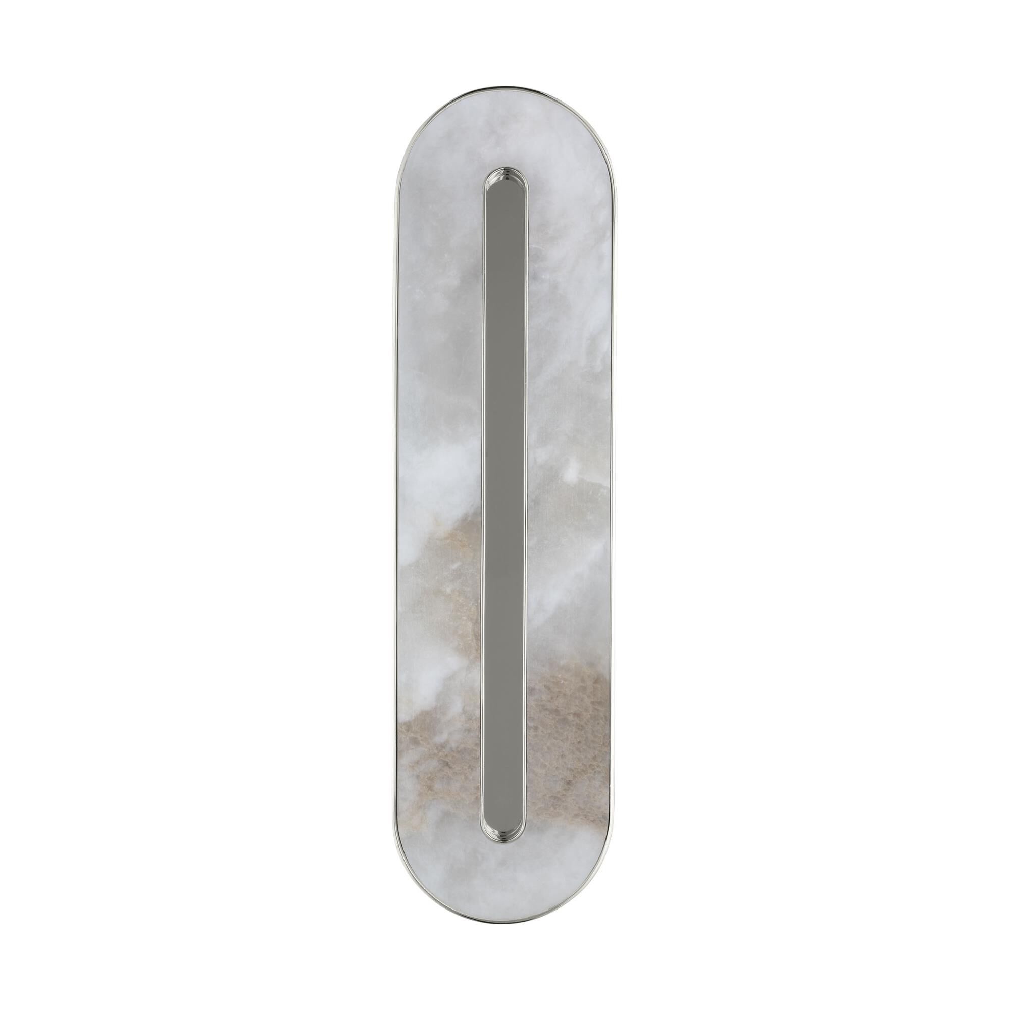 Shown in Polished Nickel finish and Alabaster shade