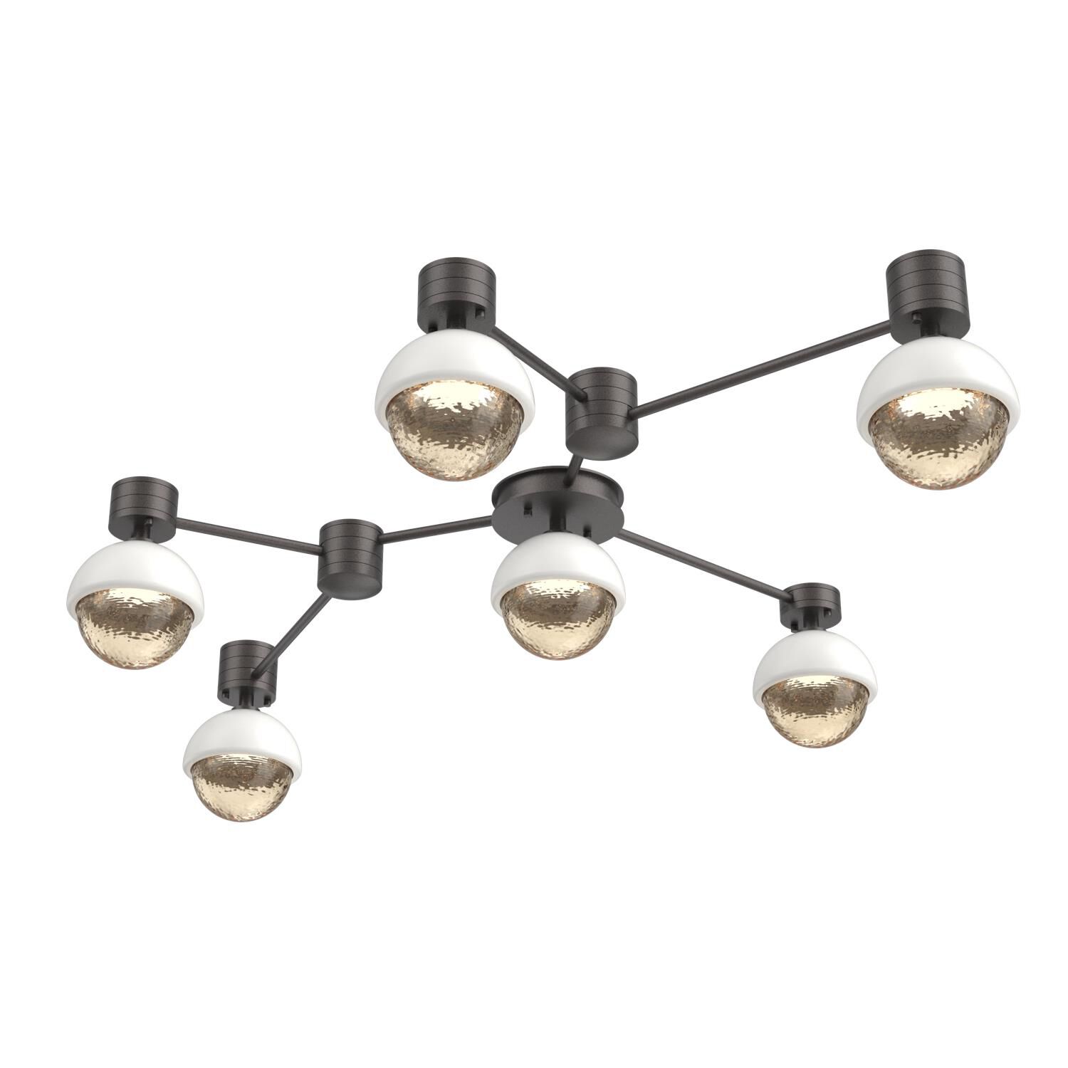 Shown in Graphite finish and Amber glass and Salt White accent