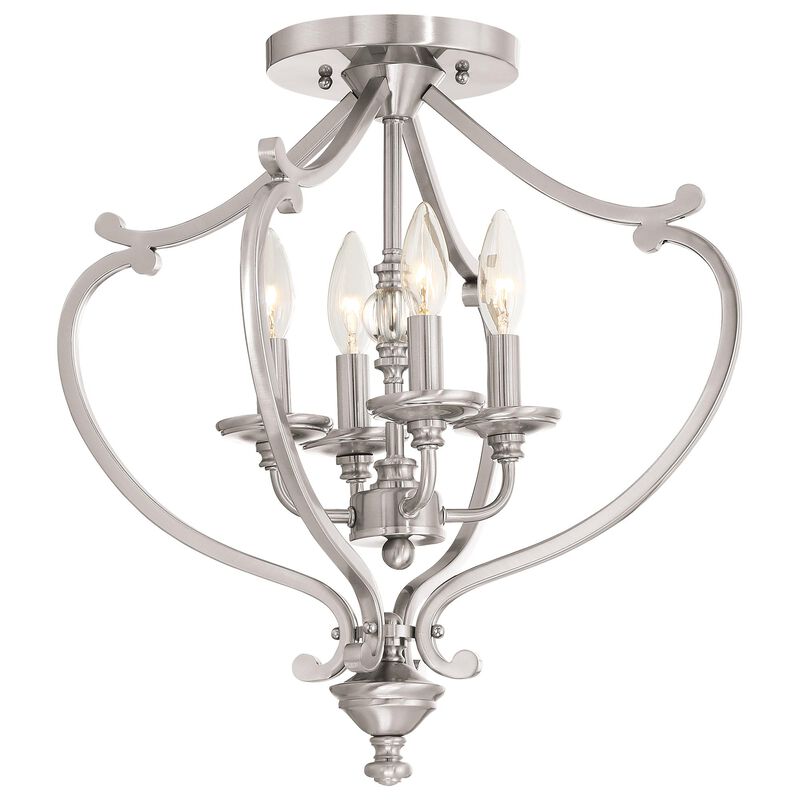 Savannah Row 18 Inch Semi Flush Mount by Minka Lavery