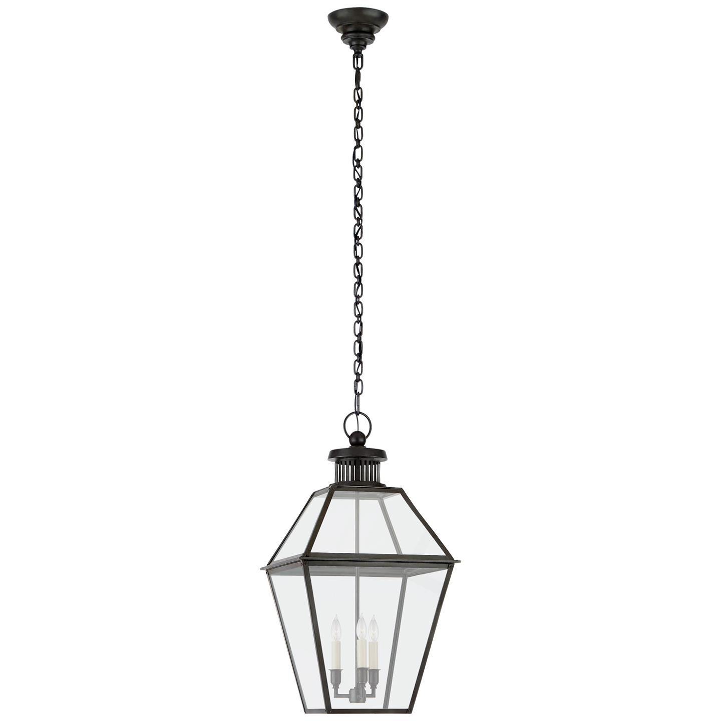 Shown in Blackened Copper finish and Clear glass and Clear Glass shade